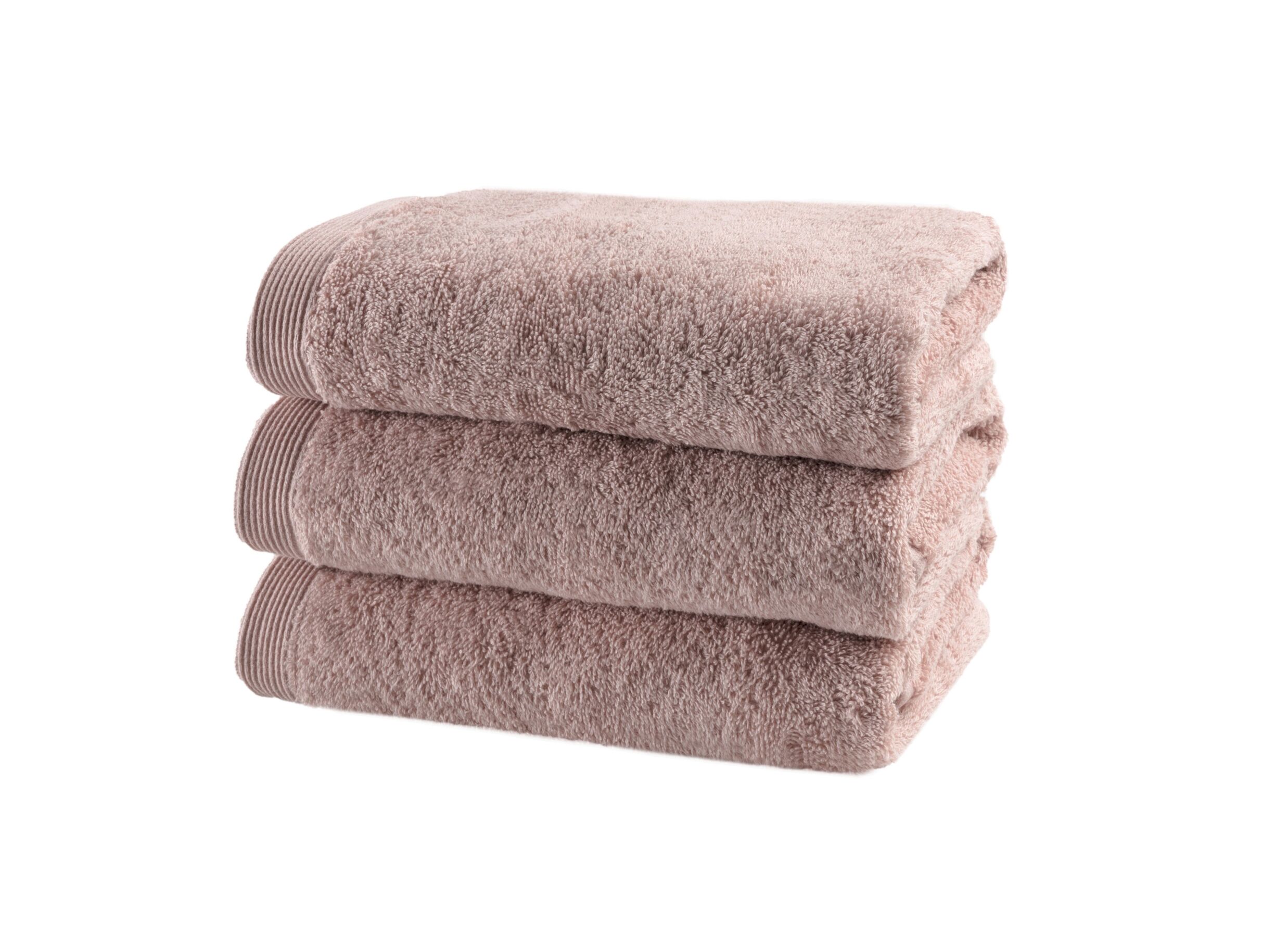 Plus Important - Serviette de bain Flora 50x100cm - coton - misty pink