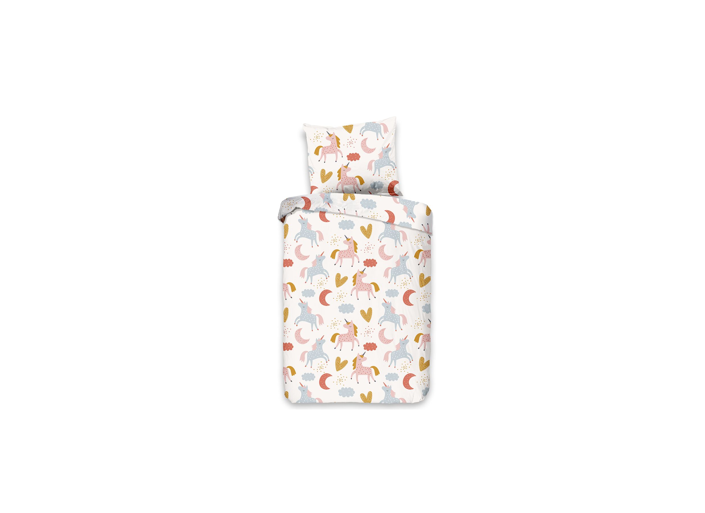 Dekbedovertrek Unilove 100x135cm katoen - Housse de couette Unilove 100x135cm coton