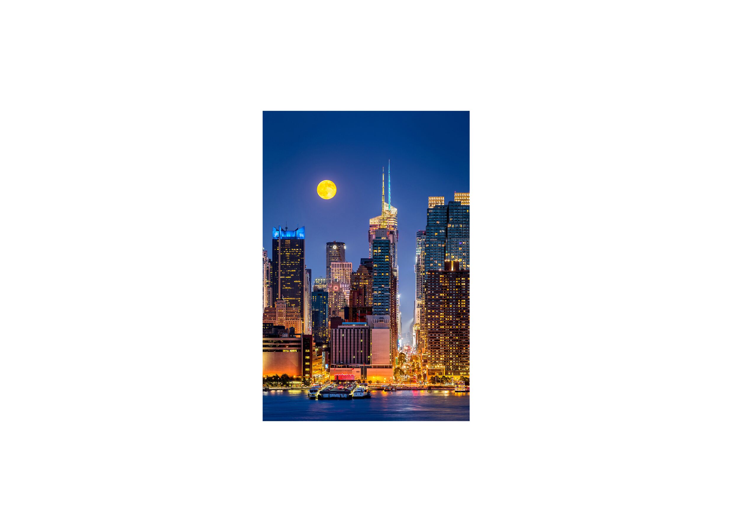 Print op canvas Great city 80x120cm - Impression sur toile Great city 80x120cm