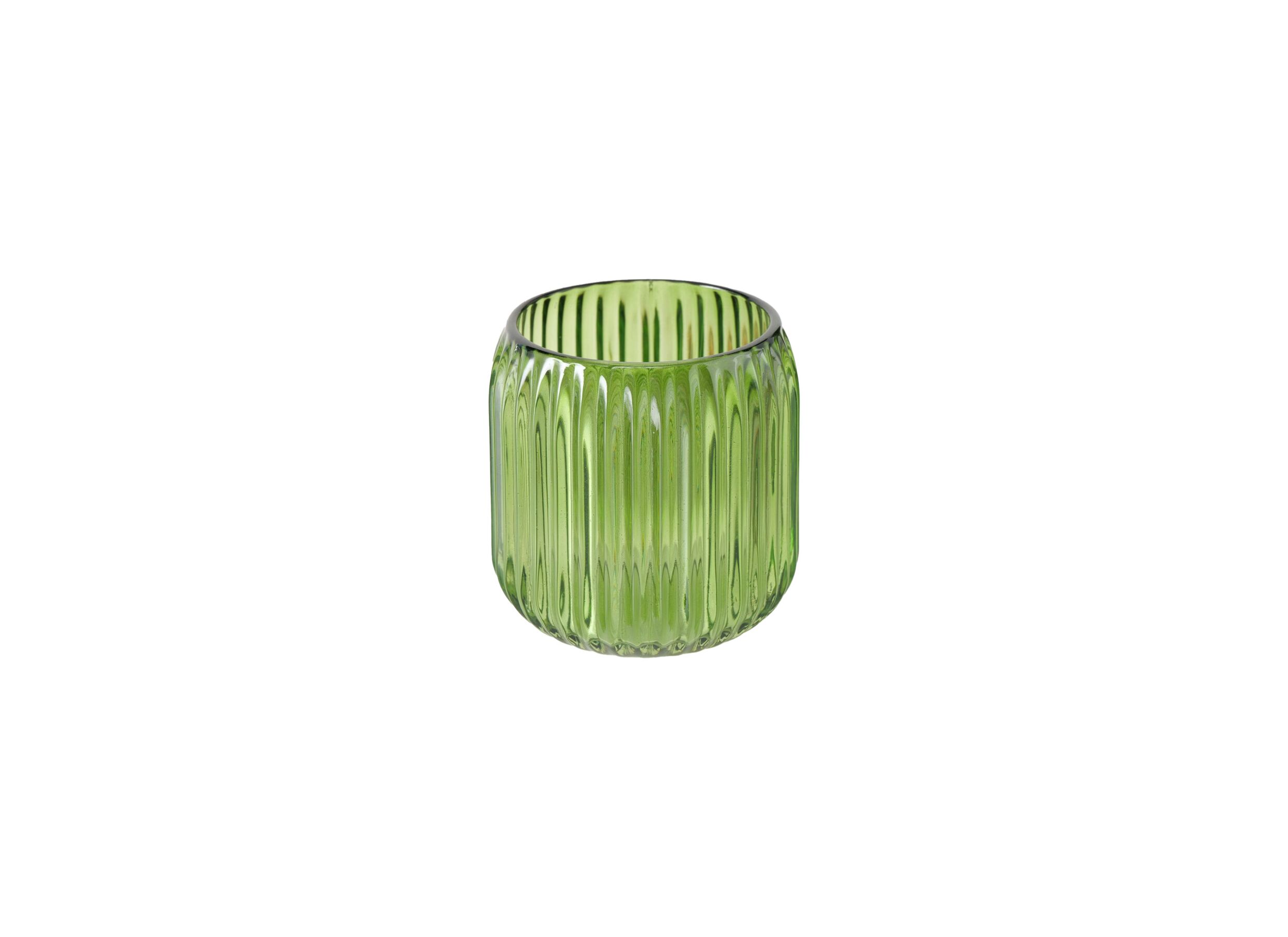 Overzichtsfoto - Windlicht Remsa H8,5cm - glas - groen