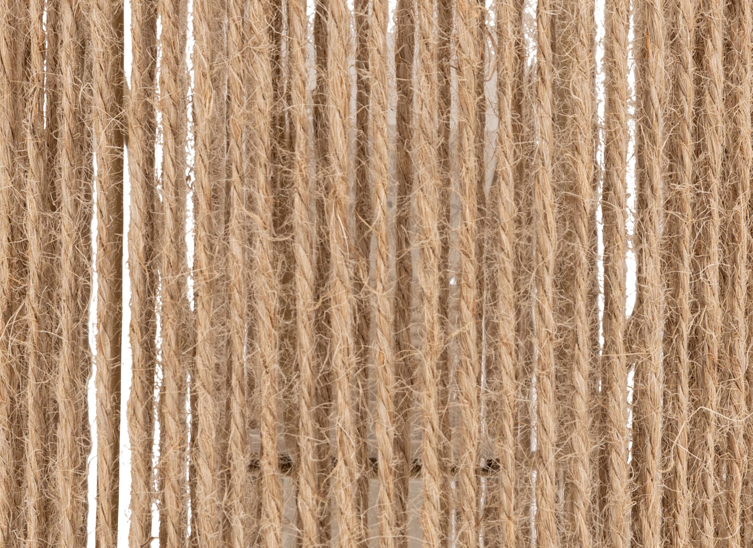 Detail - Lampe de table Koby Ø16xH24cm E14 - stoneware & jute - blanc & naturel