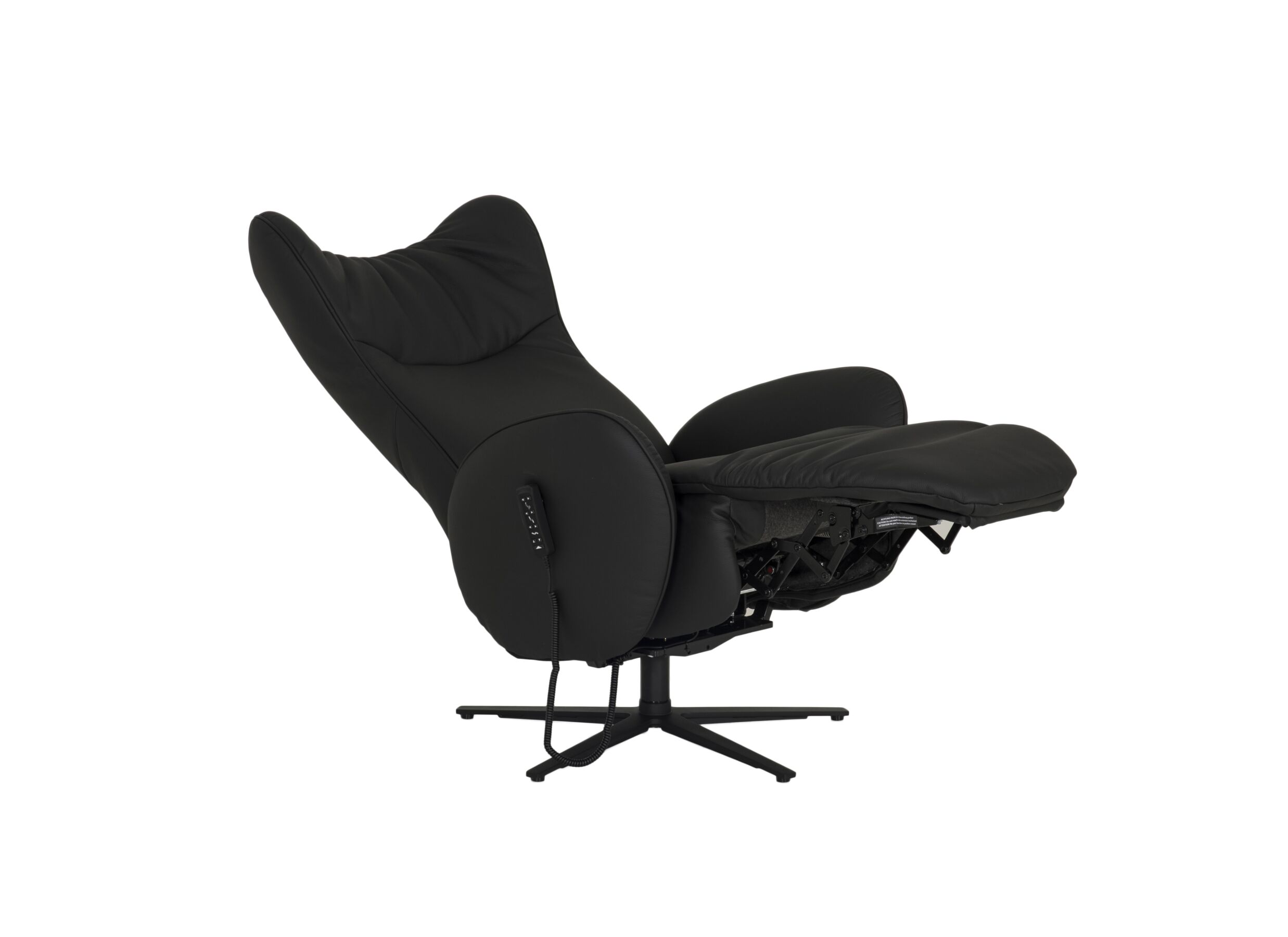 Overzichtsfoto - Relaxzetel 7589.22V+Z60 elektrisch - leder - zwart