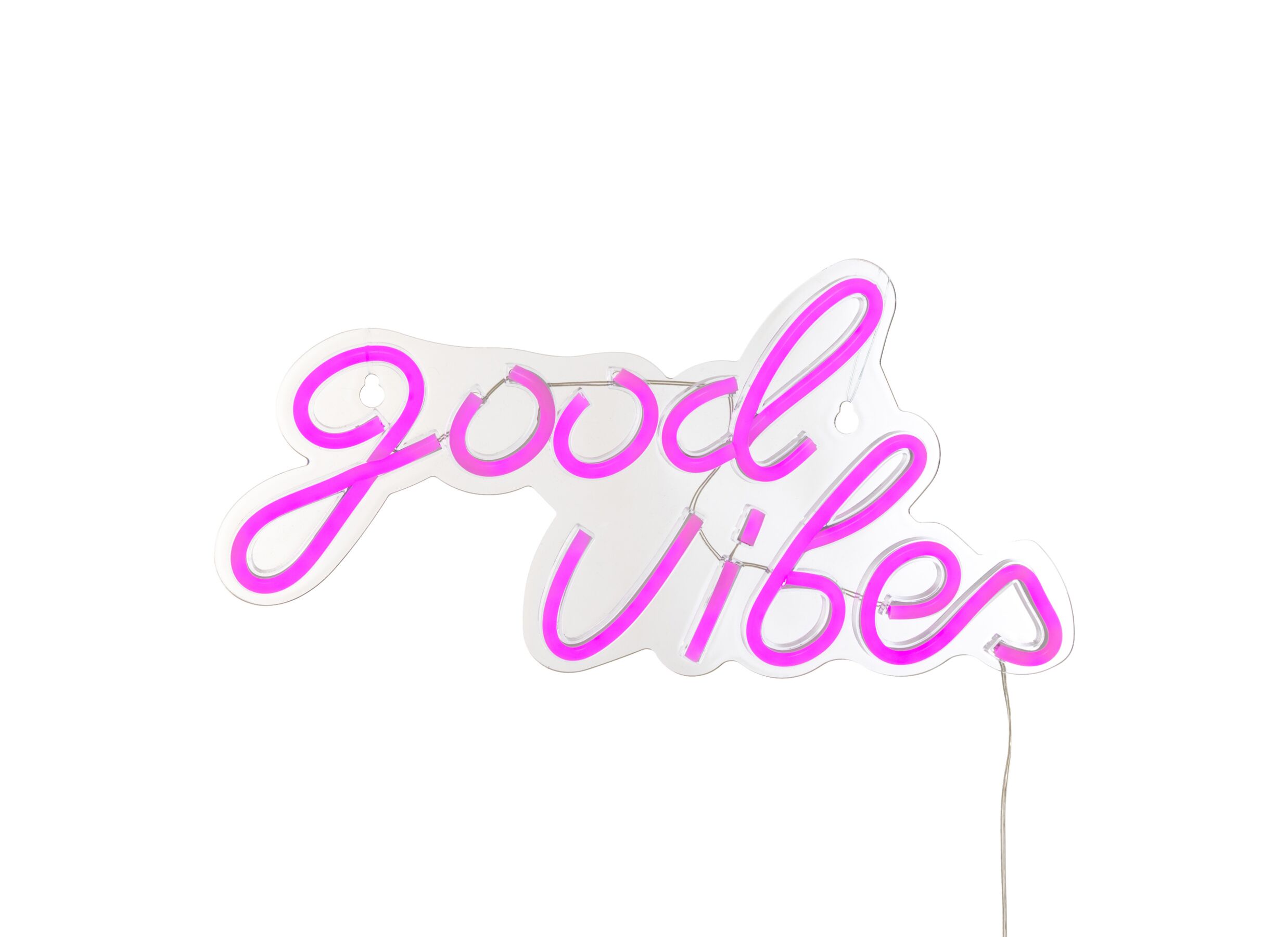 Ledlamp Neon Good Vibes 40 - Ledlamp Neon Good Vibes 40,5x20cm - kunststof - roze