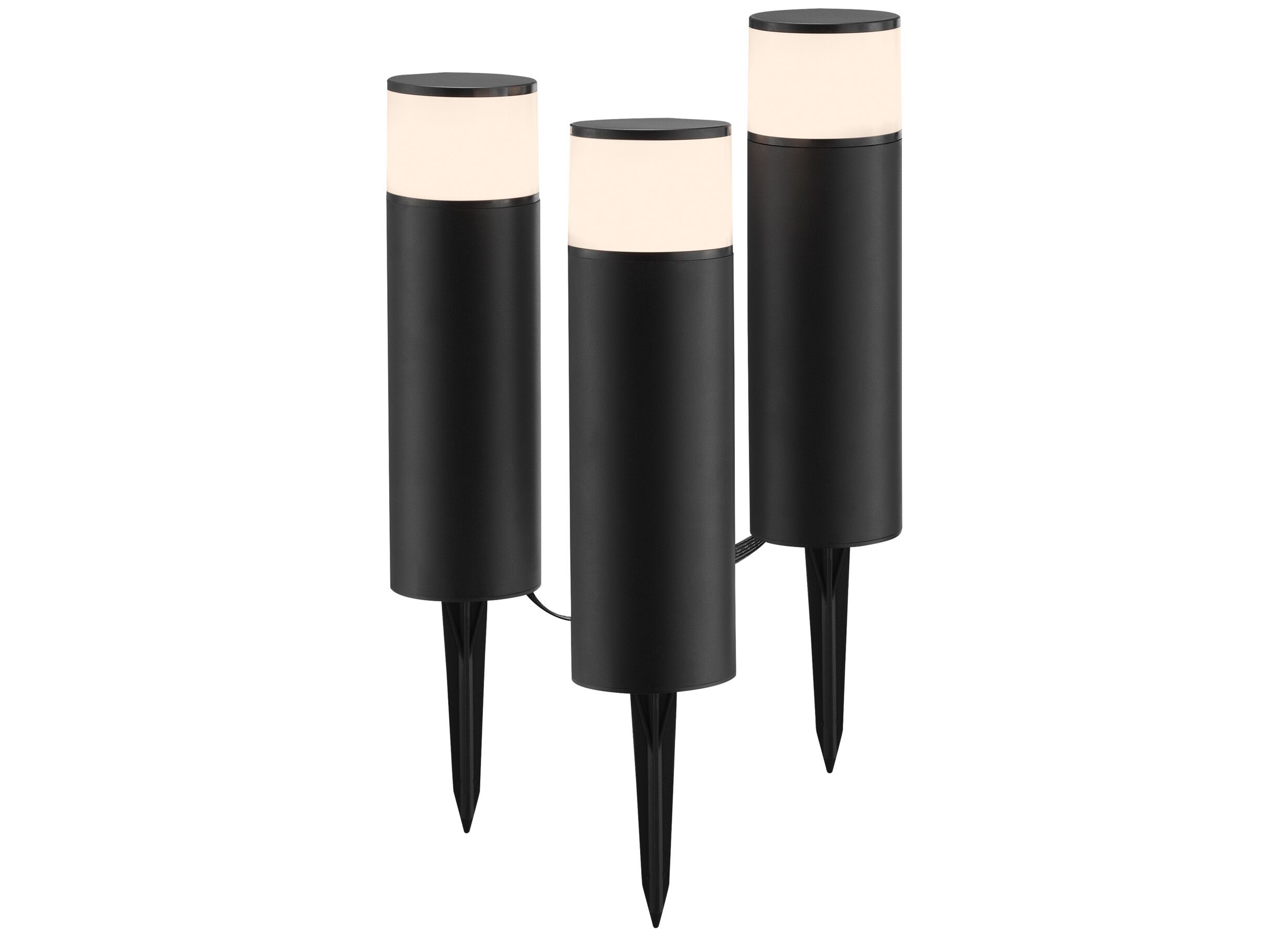 Plus Important - Spot à piquer Dody outdoor 3x 8,5W noir