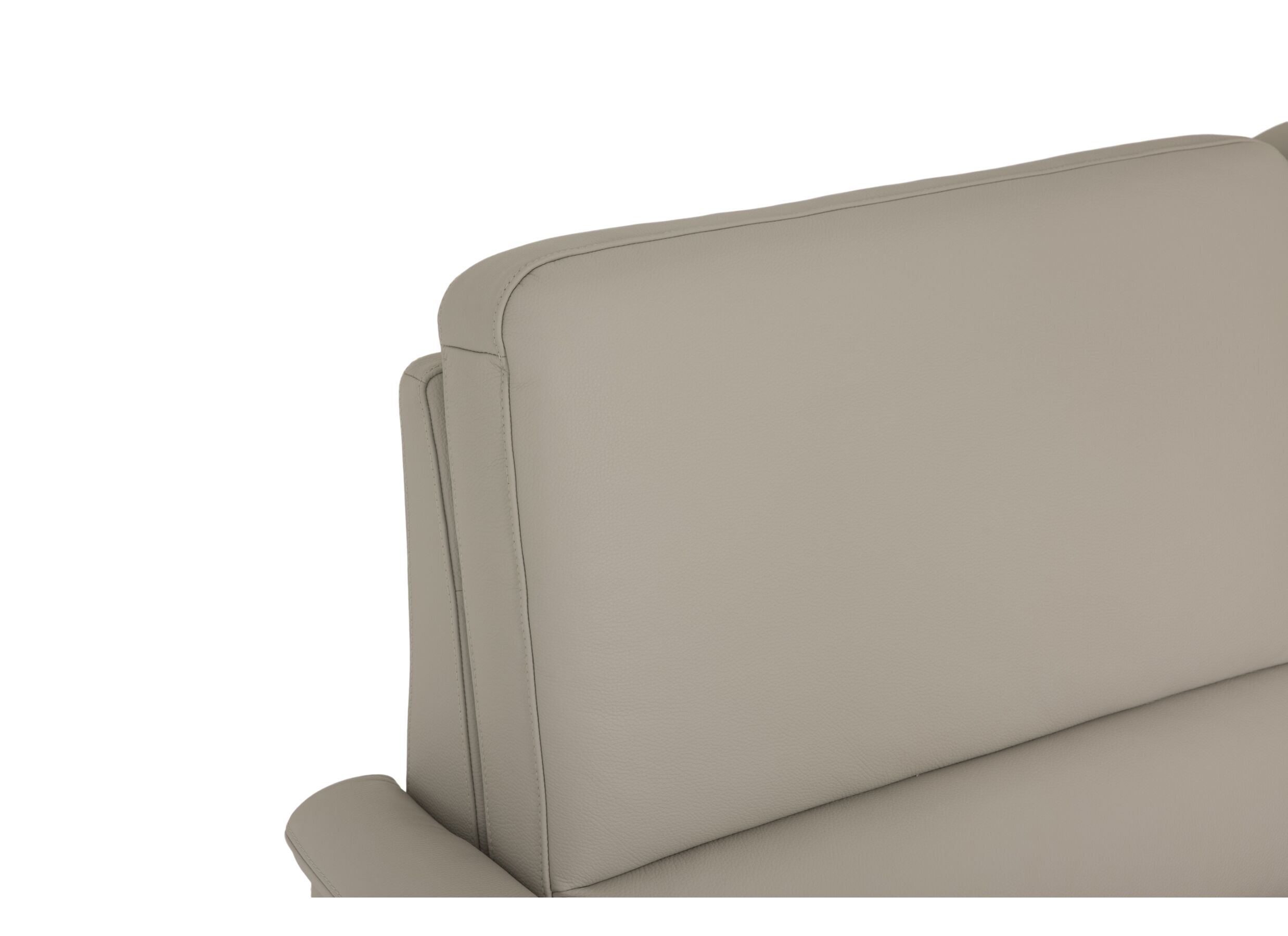 Detailfoto - Zetel Malorix 3+2+1-zit - leder - beige met relax