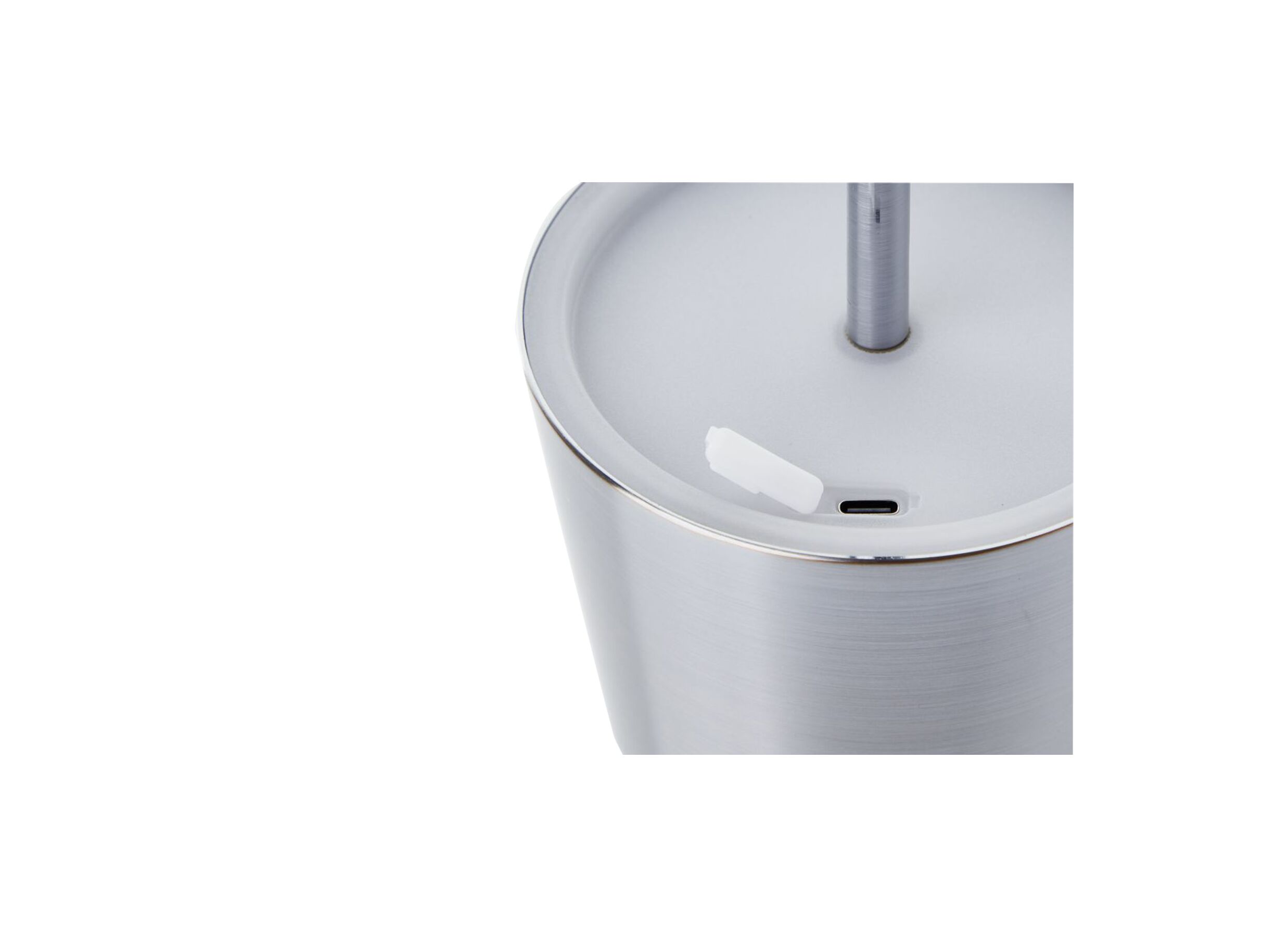 Detailfoto - Tuinlamp Xaana Ø11x37cm - metaal - satin nickel