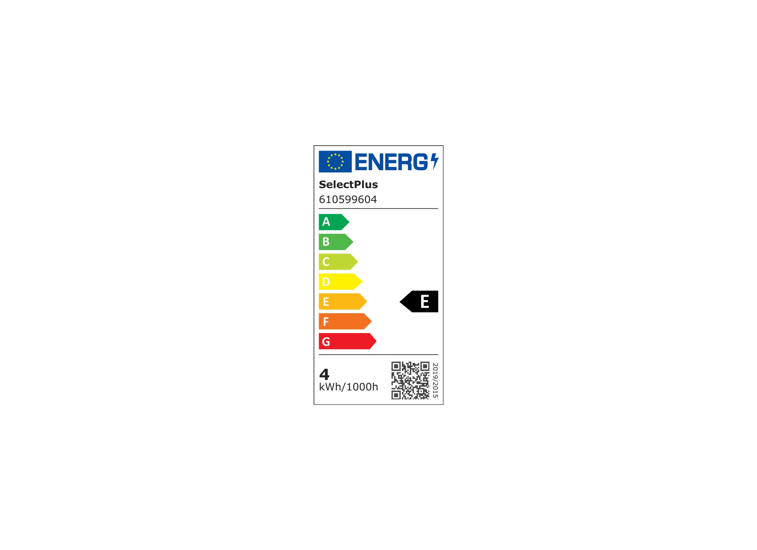 Energielabel - Ledlamp Classic 4W E27 - 2 stuks