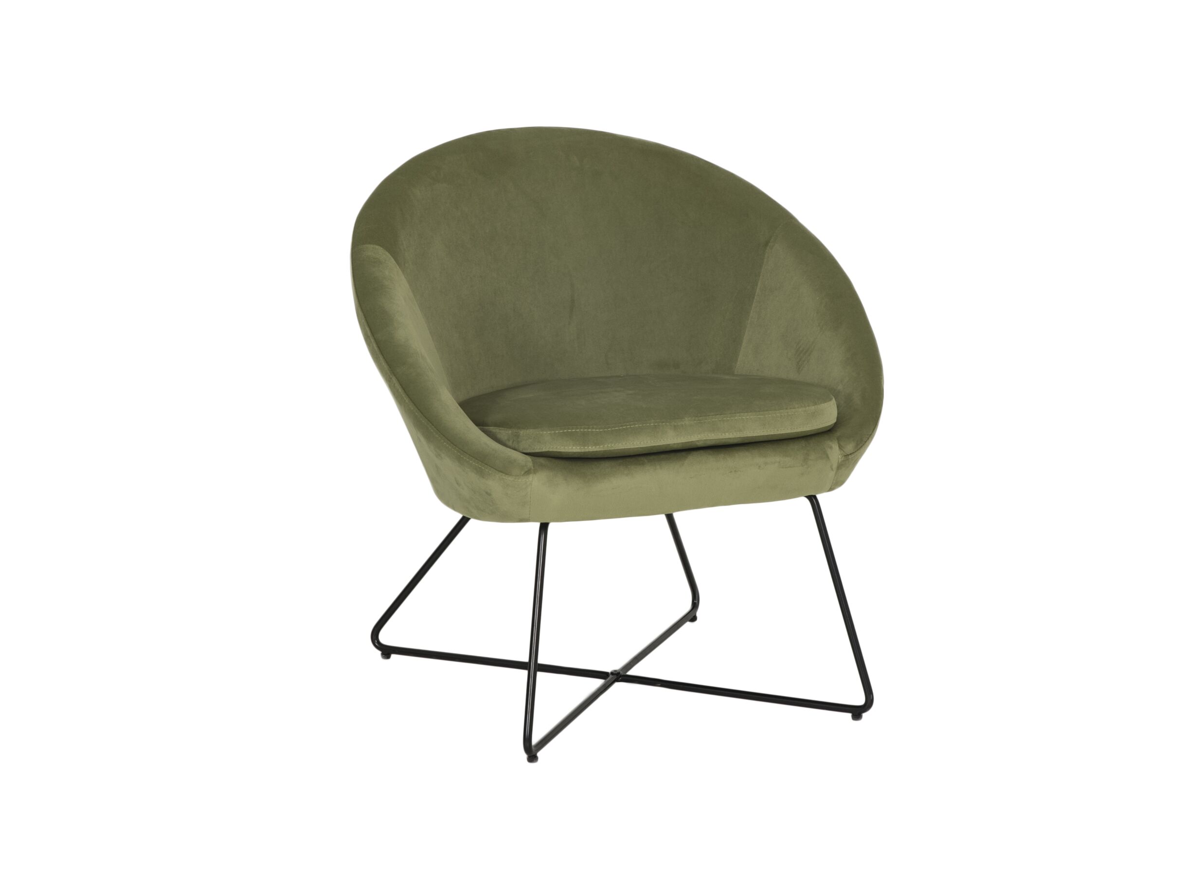 Plus Important - Fauteuil Juice 70x69x73,50cm - velours - vert