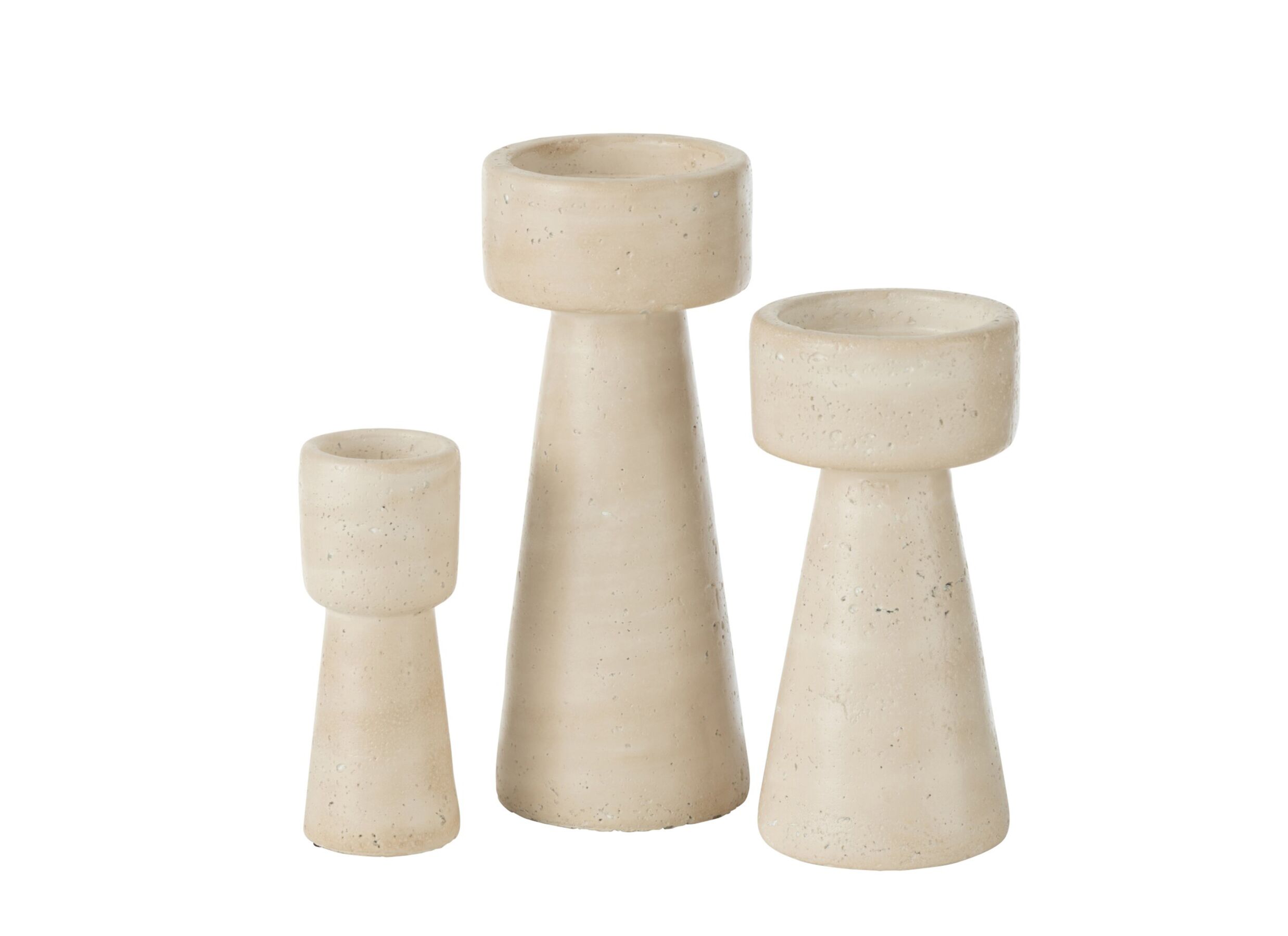 Photo ensemble - Chandelier Orlina H25cm - ciment - beige