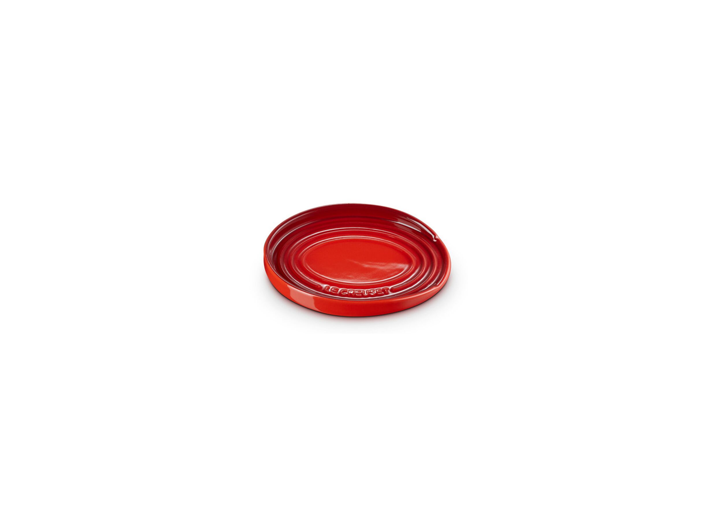Lepelhouder Ovaal 15x11cm - stoneware - kersenrood - Lepelhouder Ovaal 15x11cm - stoneware - kersenrood