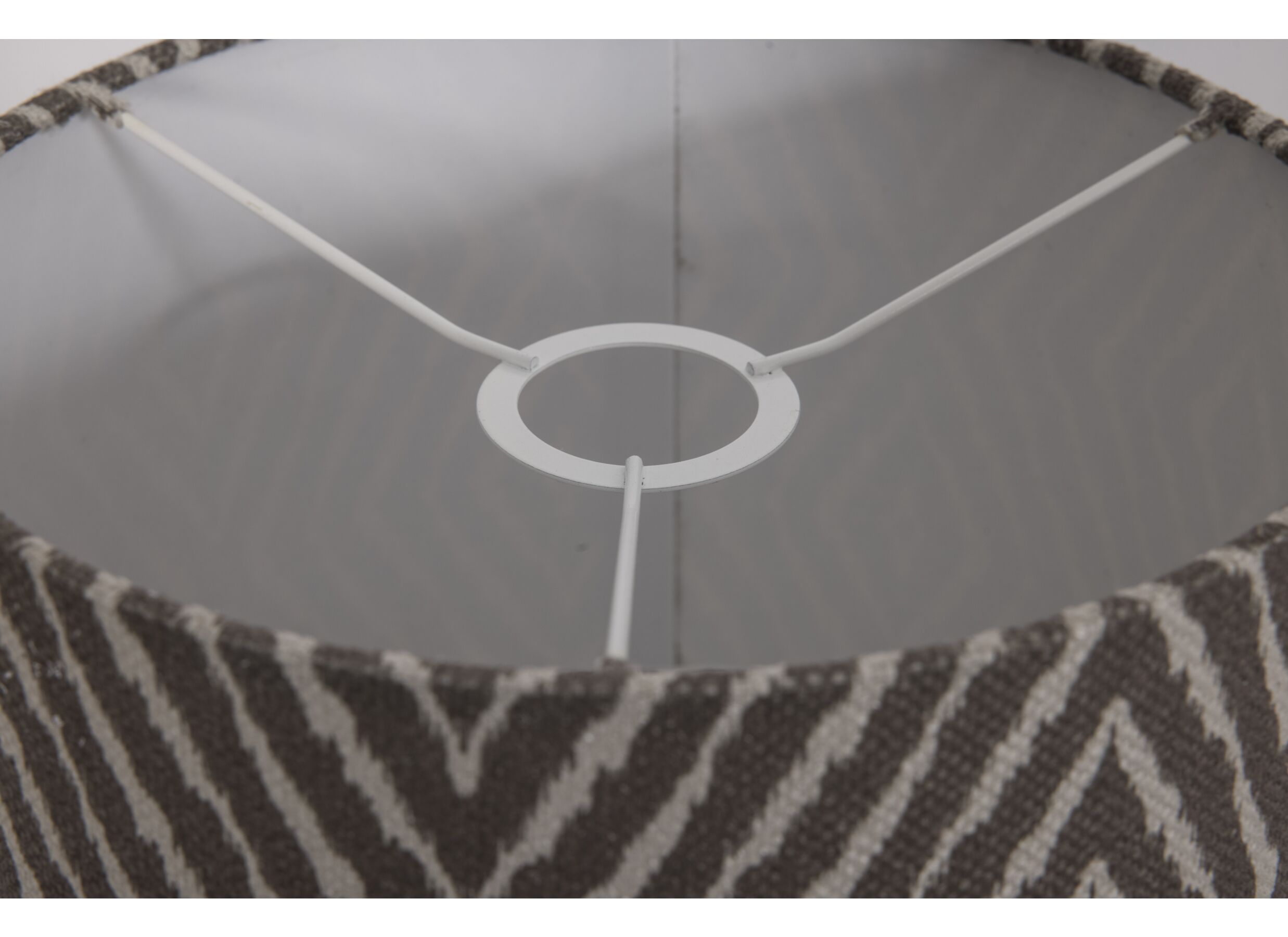 Detail - Abat-jour Ø25x25cm - tissu - gris