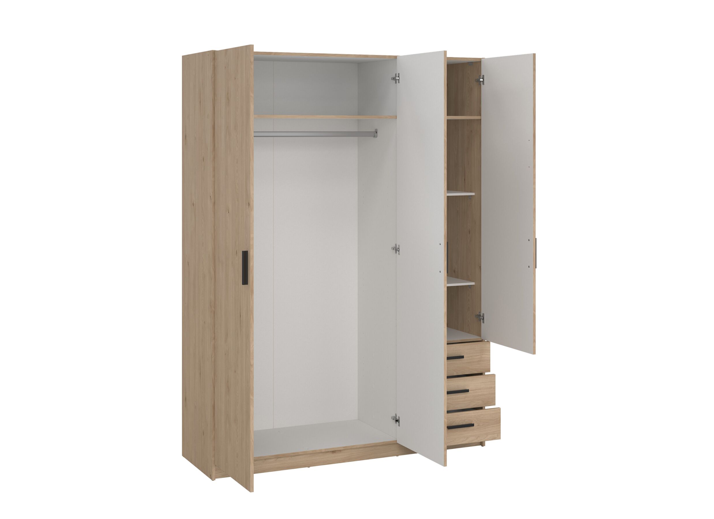 Disposition - Garde-robe Sprint 147cm - décor - jackson hickory