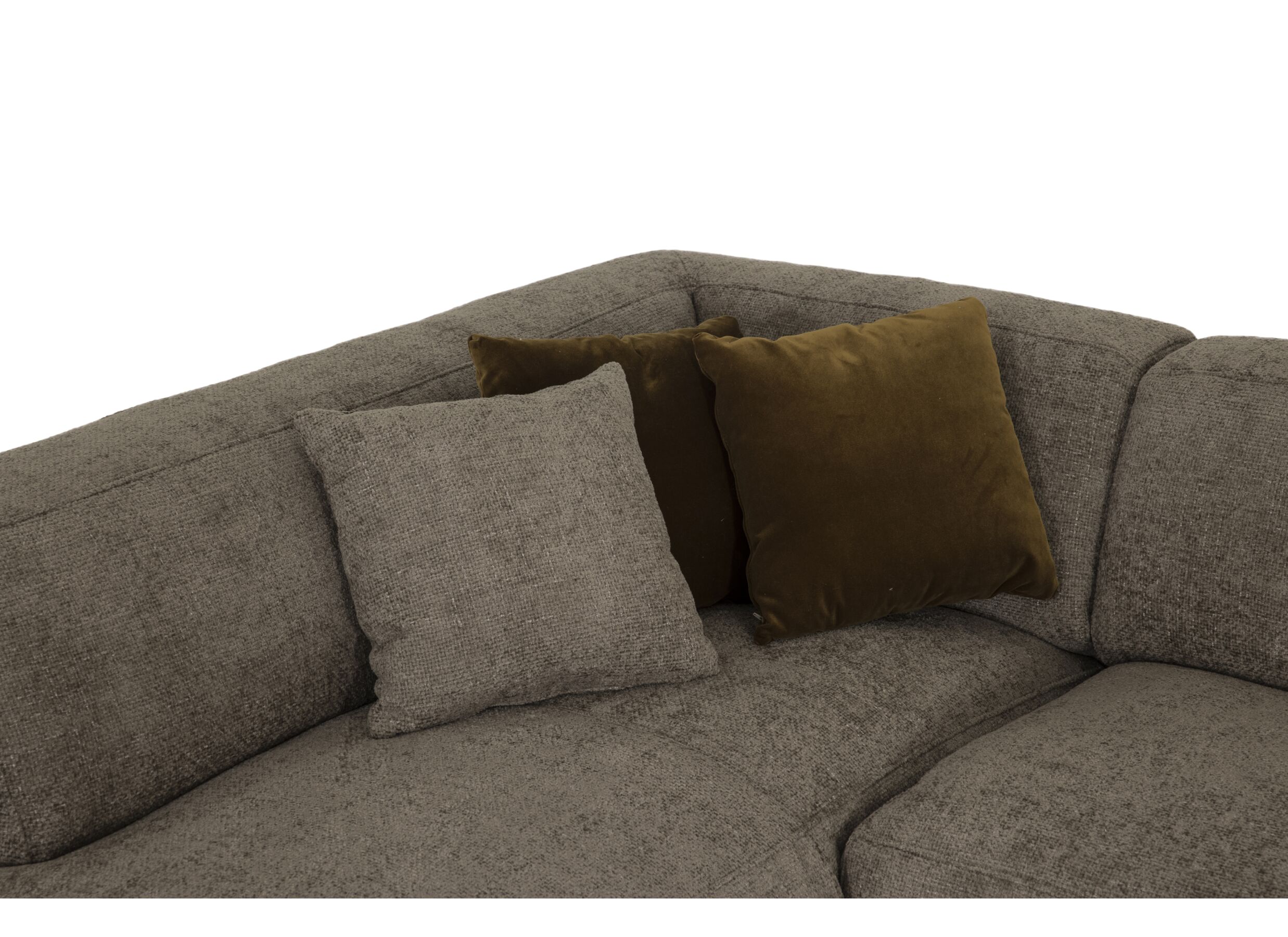 Photo ensemble - Coussin 45x45cm - laine - vert