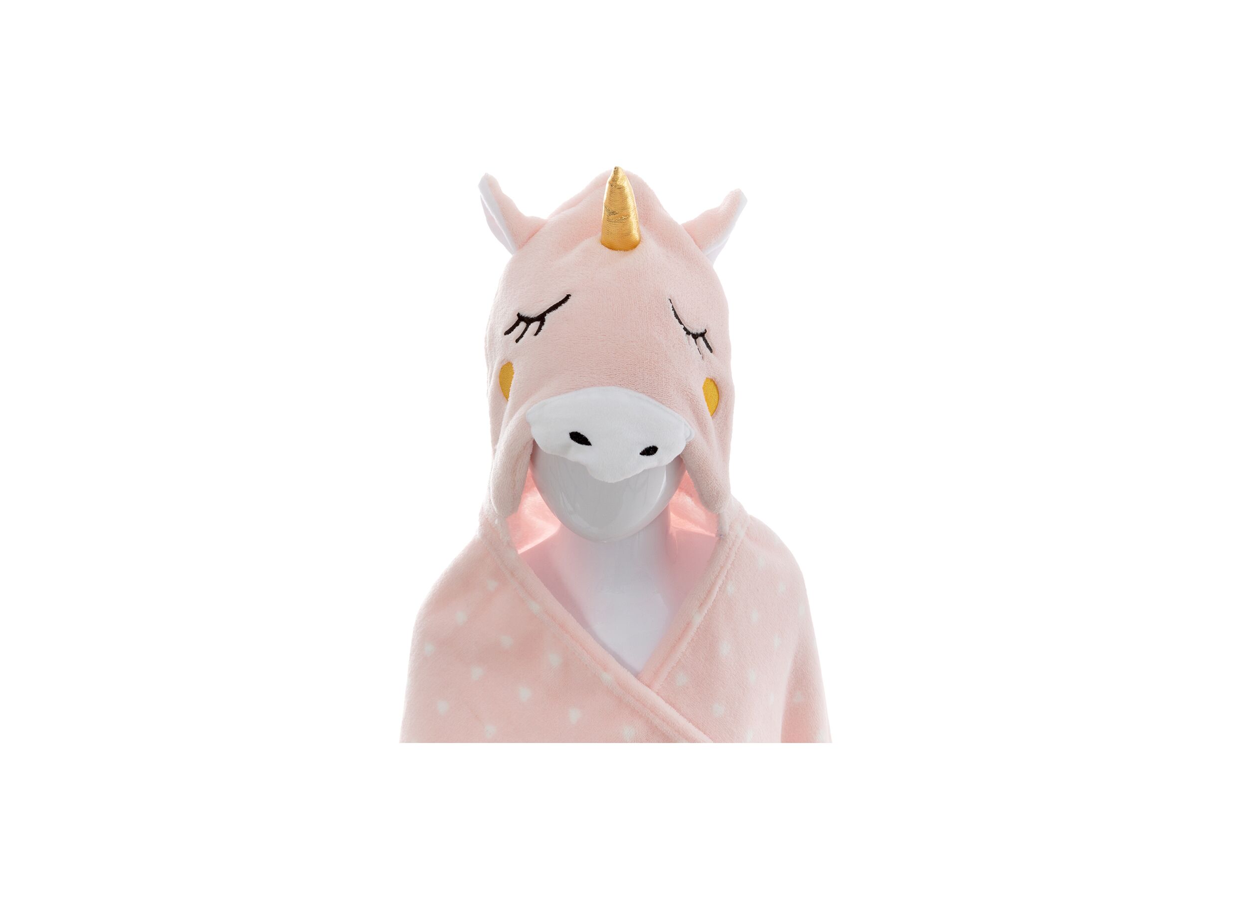 Plaid Unicorn 100x140cm polyester roze