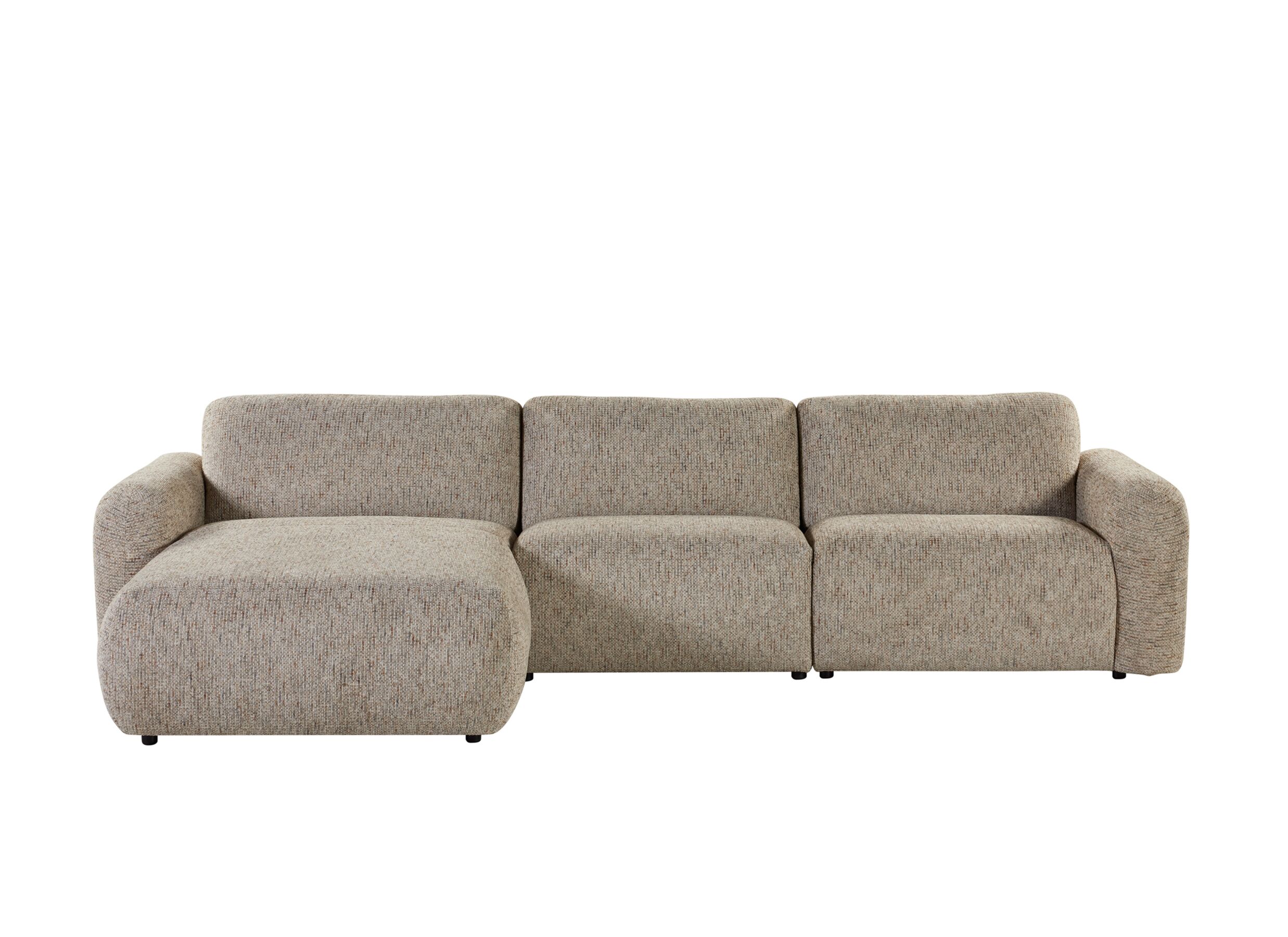 Overzichtsfoto - Hoeksalon Famy 353x187cm - stof - zand