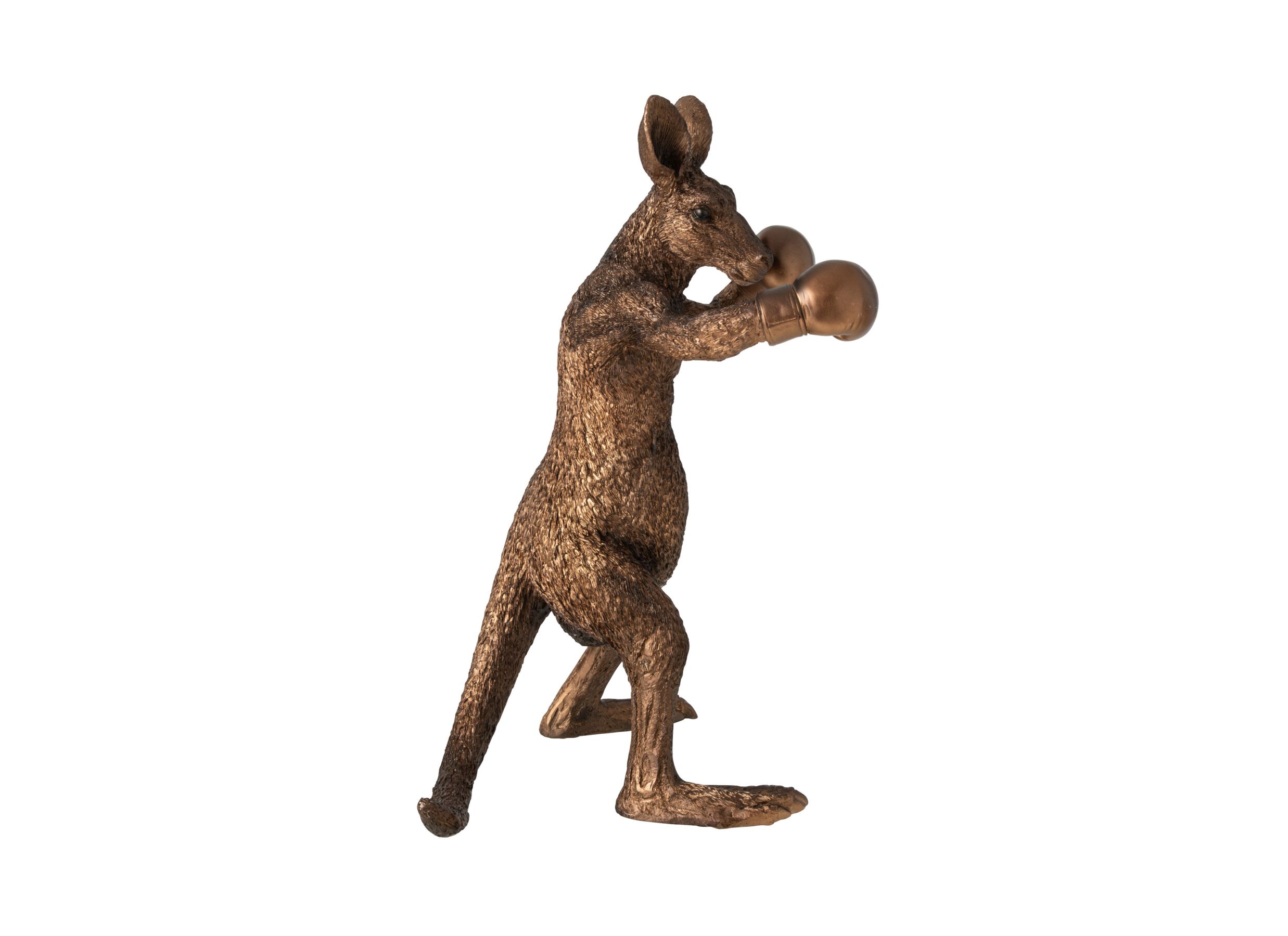 Aperçu - Figurine Kangourou boxeur 25,5x23x40,5cm - polyrésine - bronze