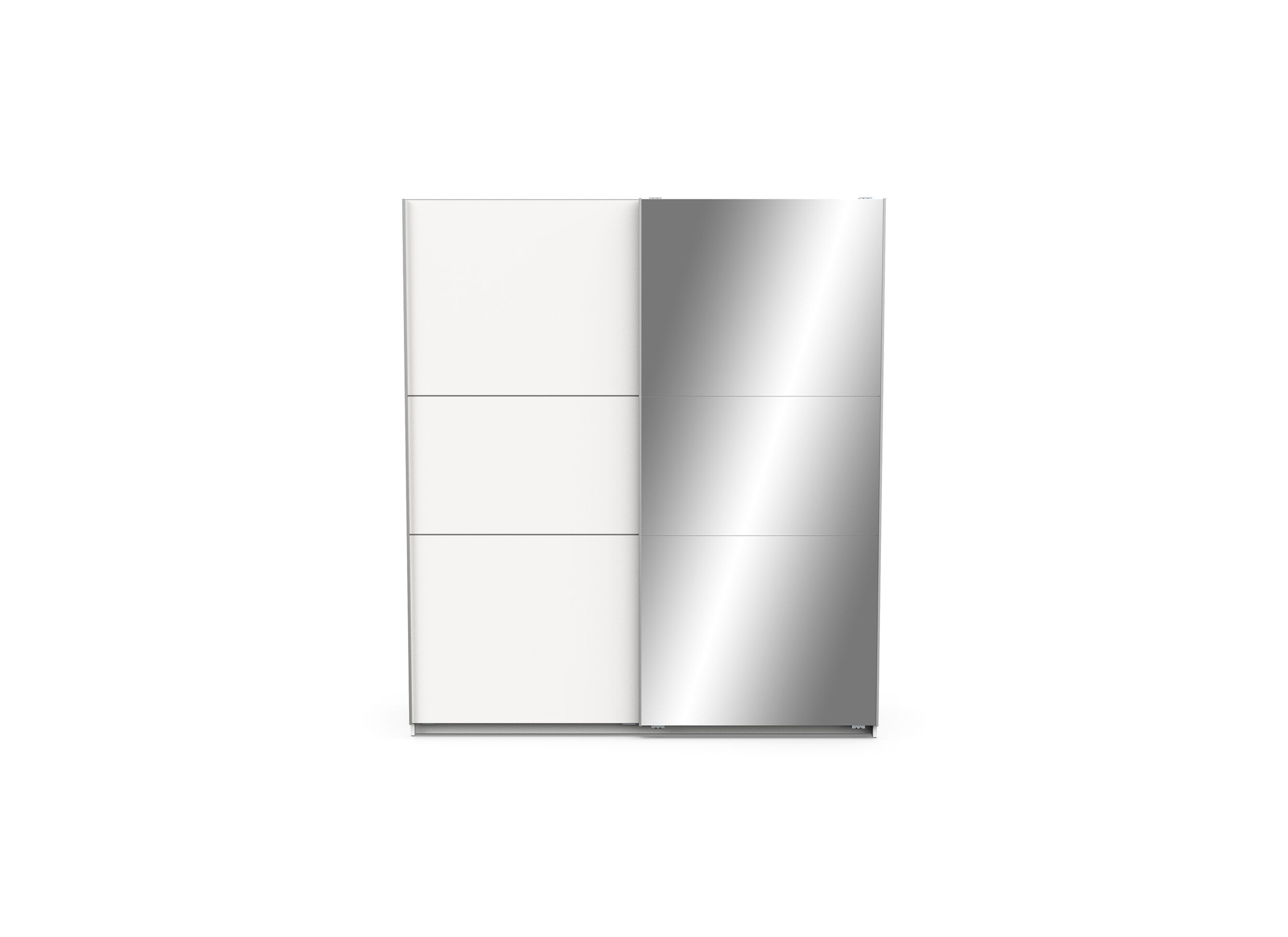 Armoire à portes coulissantes Ghost 178cm - décor - blanc