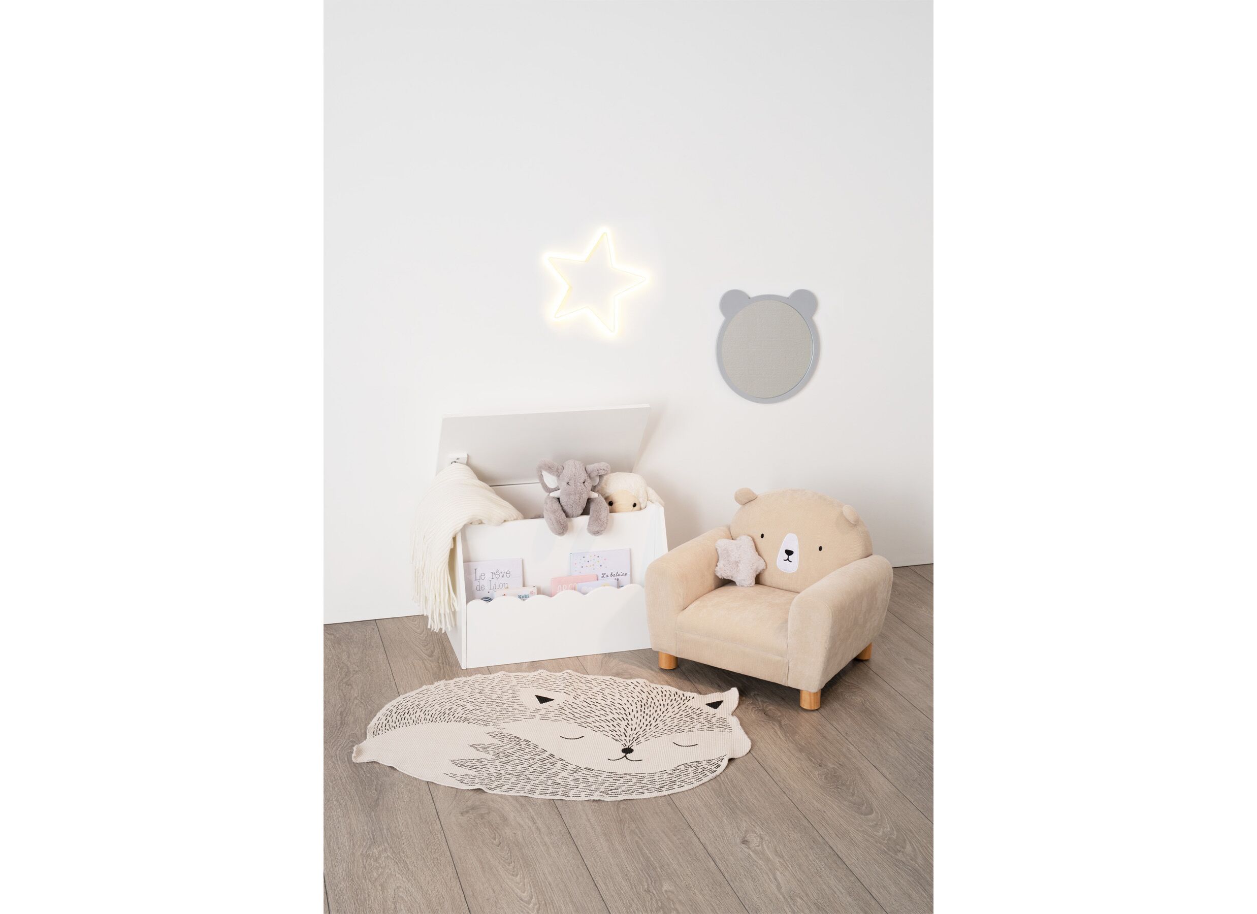 Foto ambiance - Étagère Enfant 58,1x38,2x39,3cm - décor - blanc
