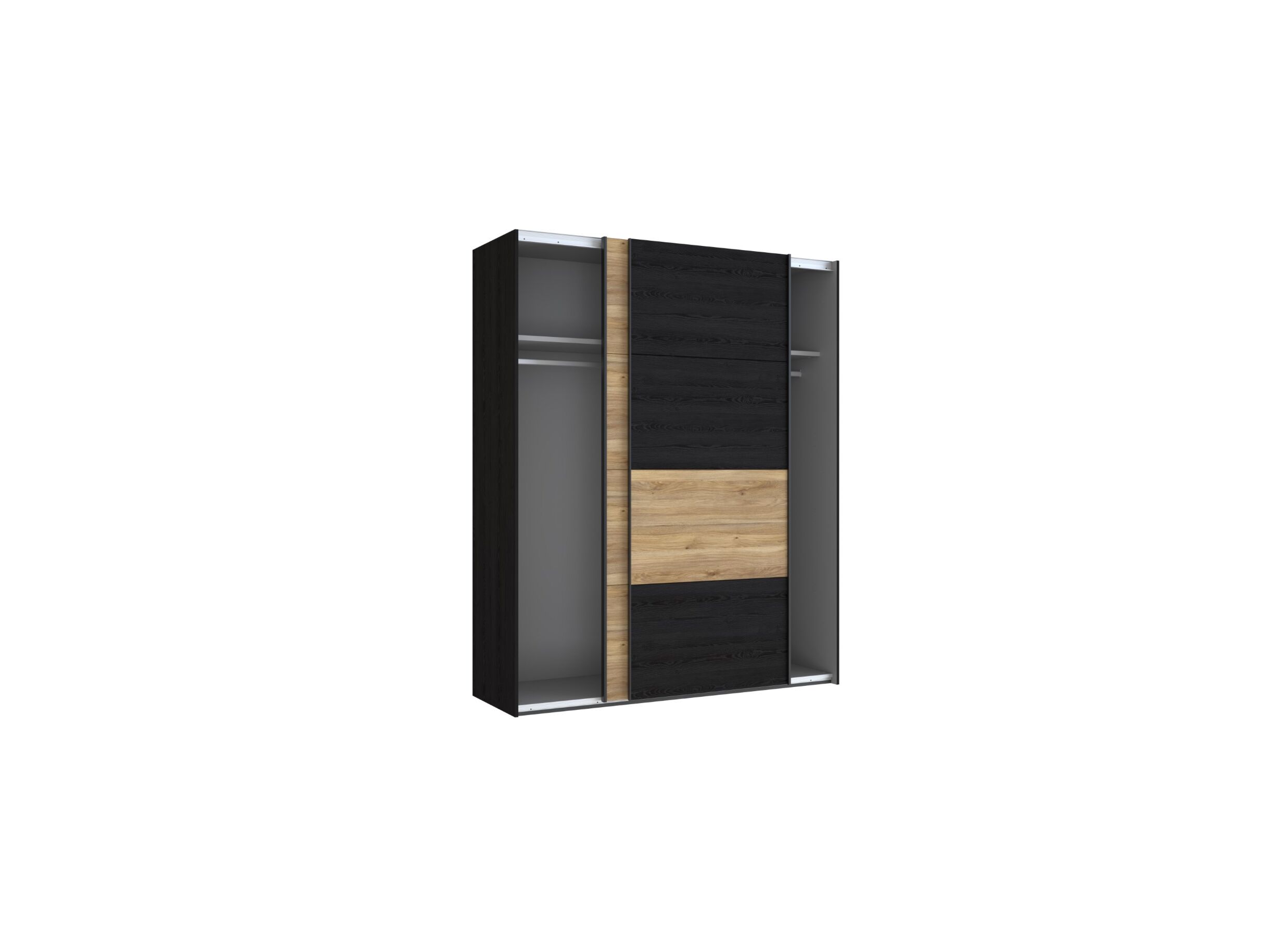 Armoire à portes coulissantes Lya 170cm - décor - cabezone oak/mauvella