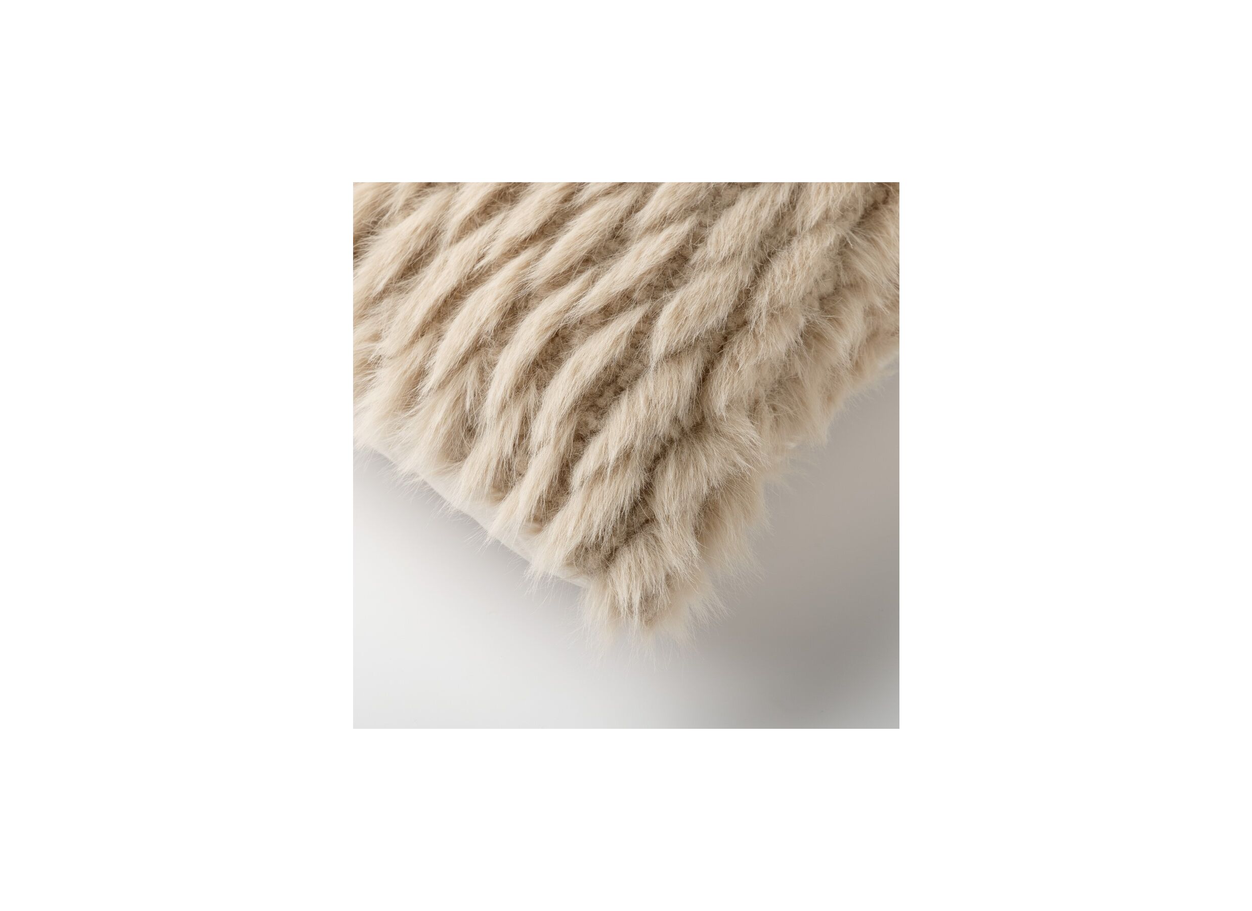 Detail - Coussin Fidan 45x45cm - tissu - irish cream