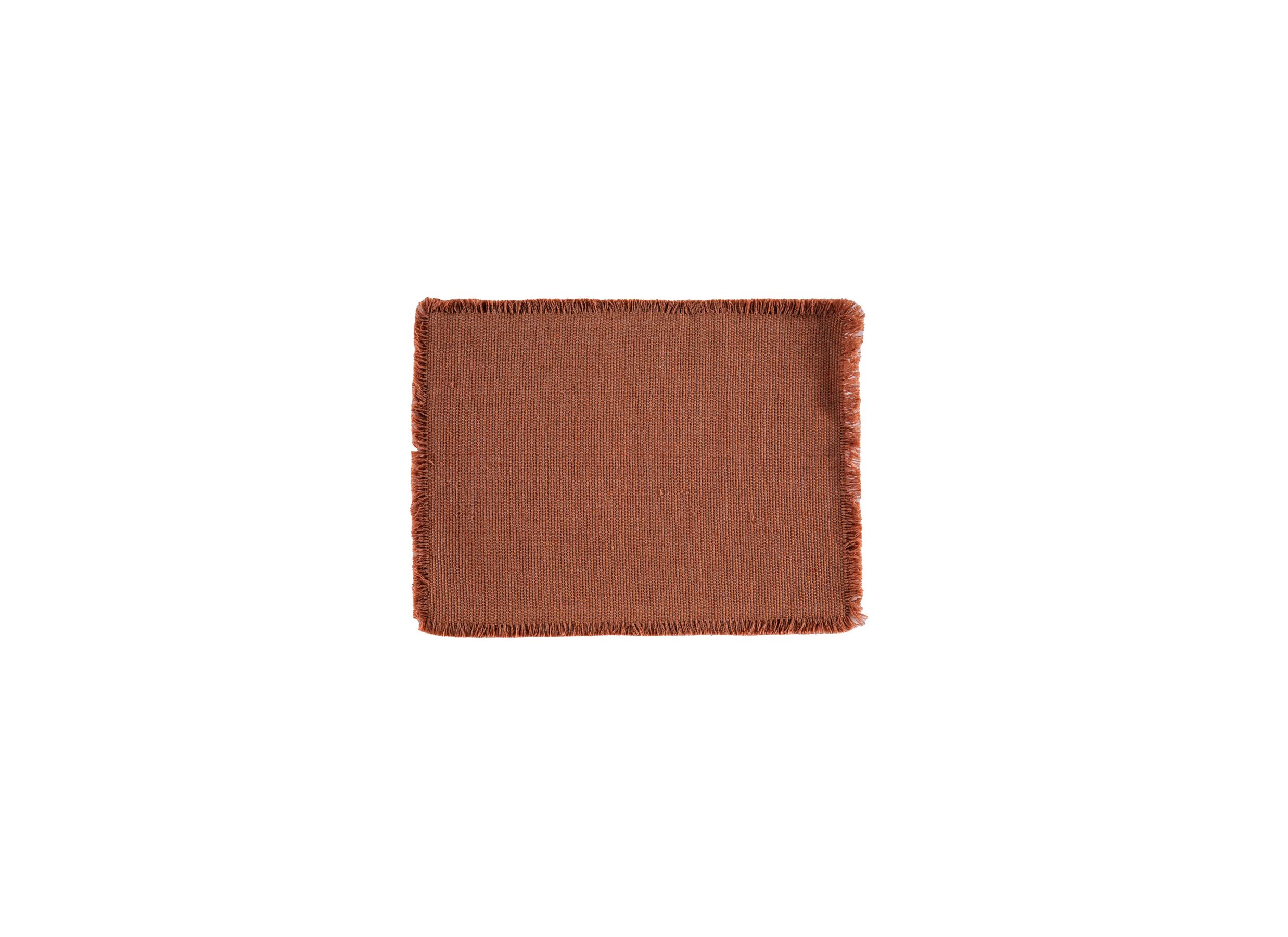Placemat Vera 45x33cm - katoen & polyestervezel - terra - Set de table Vera 45x33cm - coton & fibre de polyester - terra