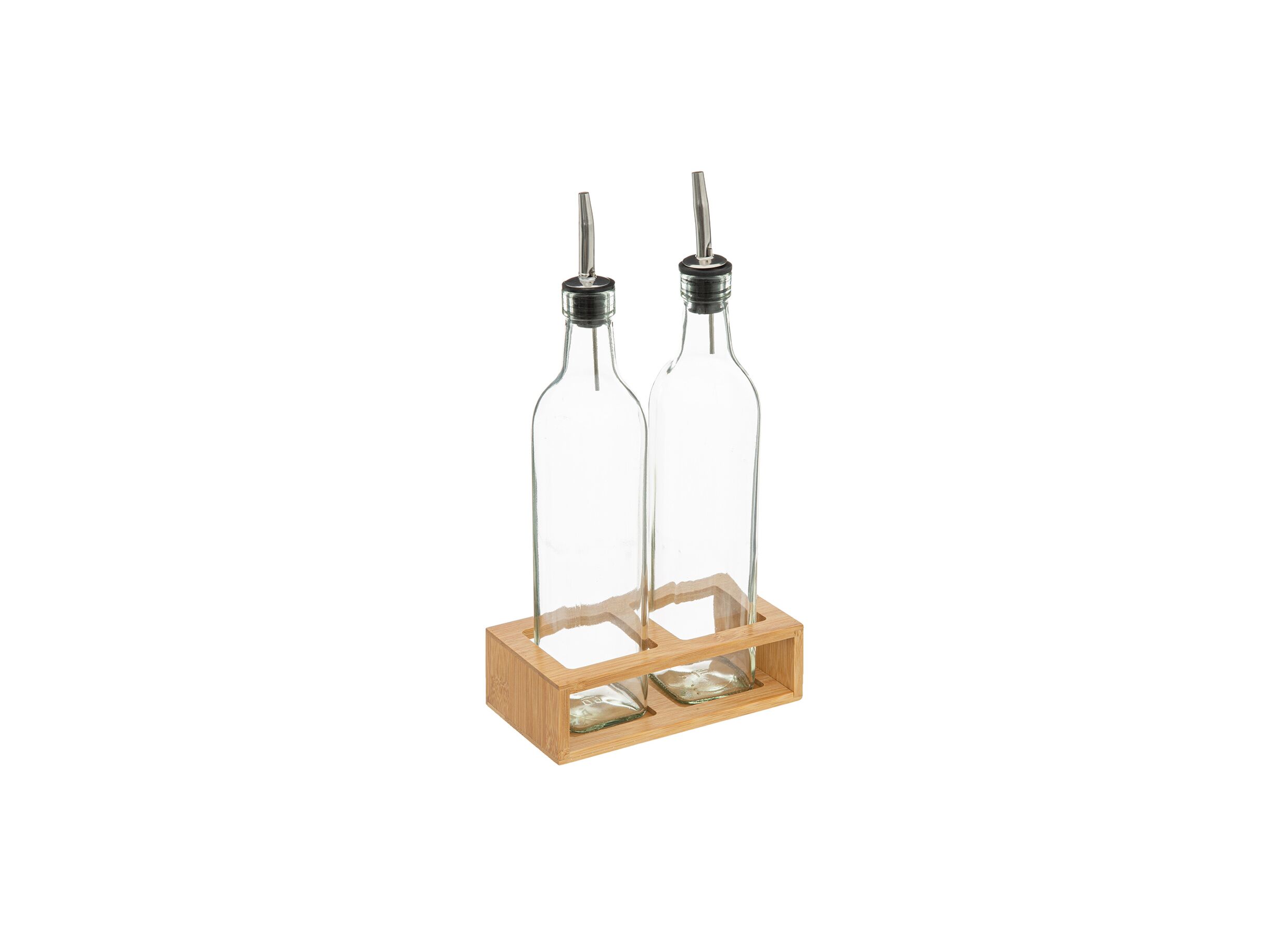 Bouteille huile et vinaigre Bambou H32cm - Bouteille huile et vinaigre Bambou H32cm