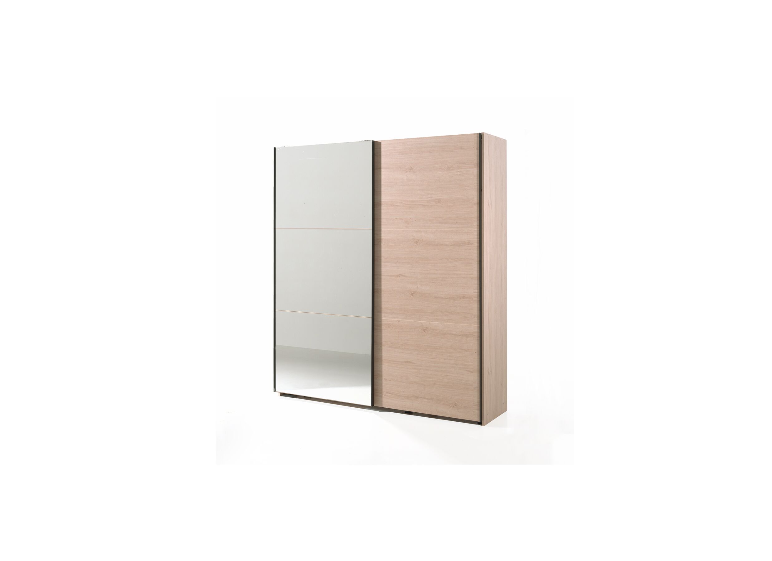 Schuifdeurkast Hanna 200cm - decor - zomer eik - Armoire à portes coulissantes Hanna 200cm - décor - chêne d'été