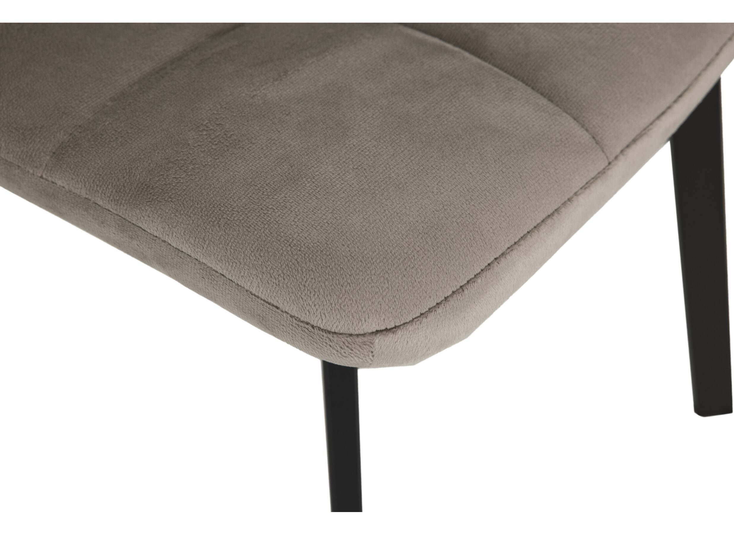 Detailfoto - Stoel Runner 44x54x87cm - fluweel - taupe