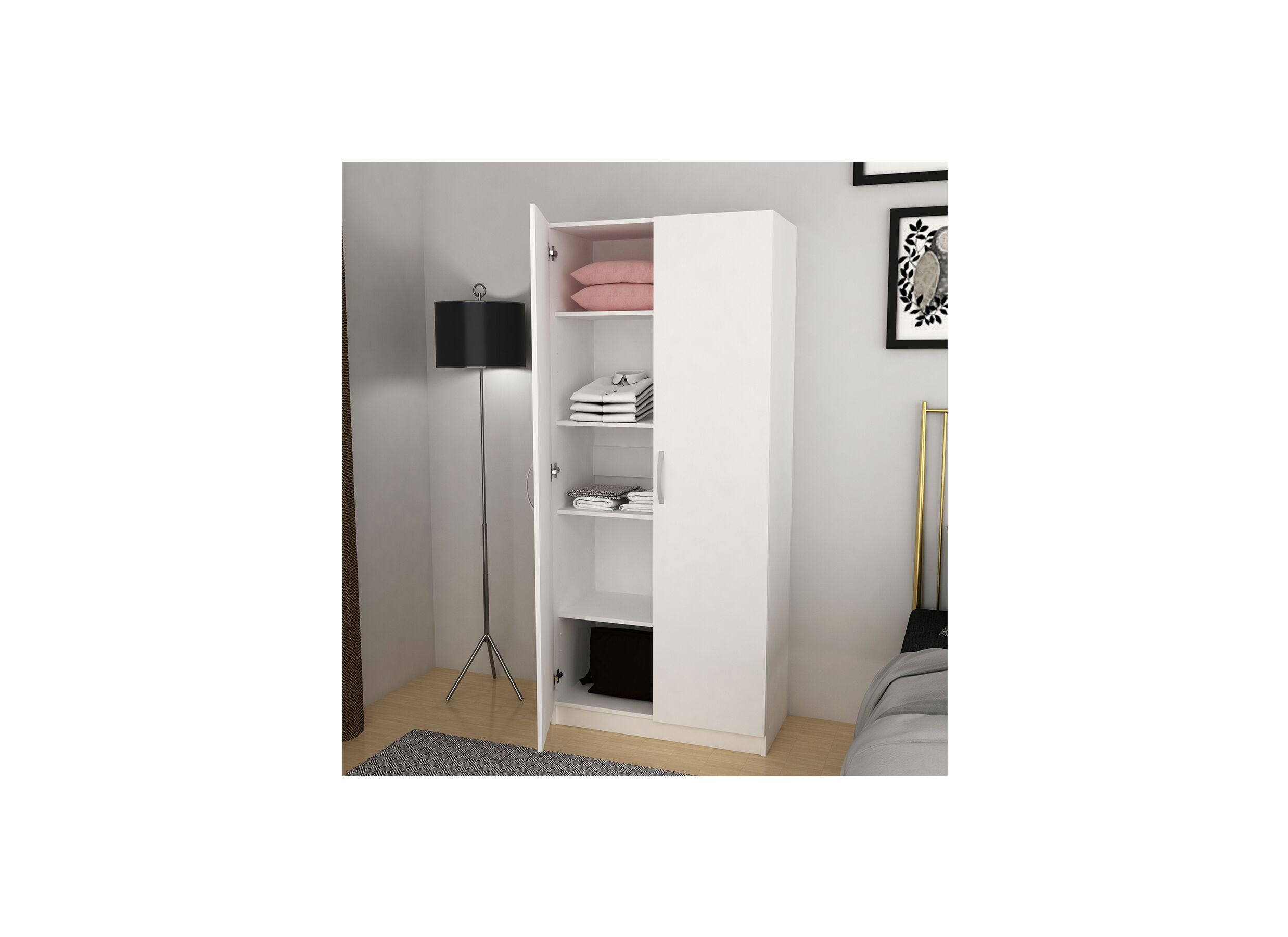 Opbergkast 80cm - decor - snow white