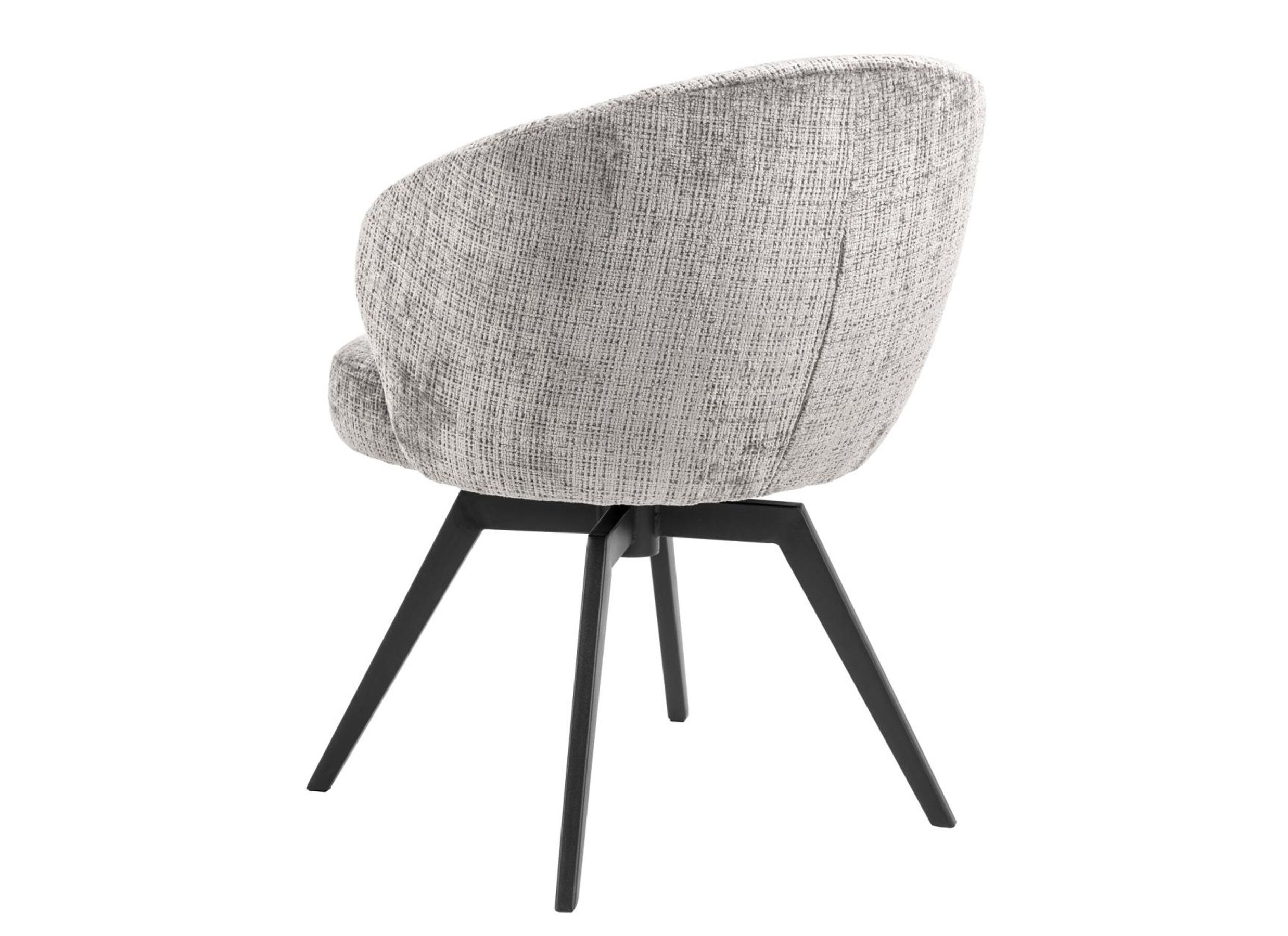 Aperçu - Chaise pivotante tissu - gris