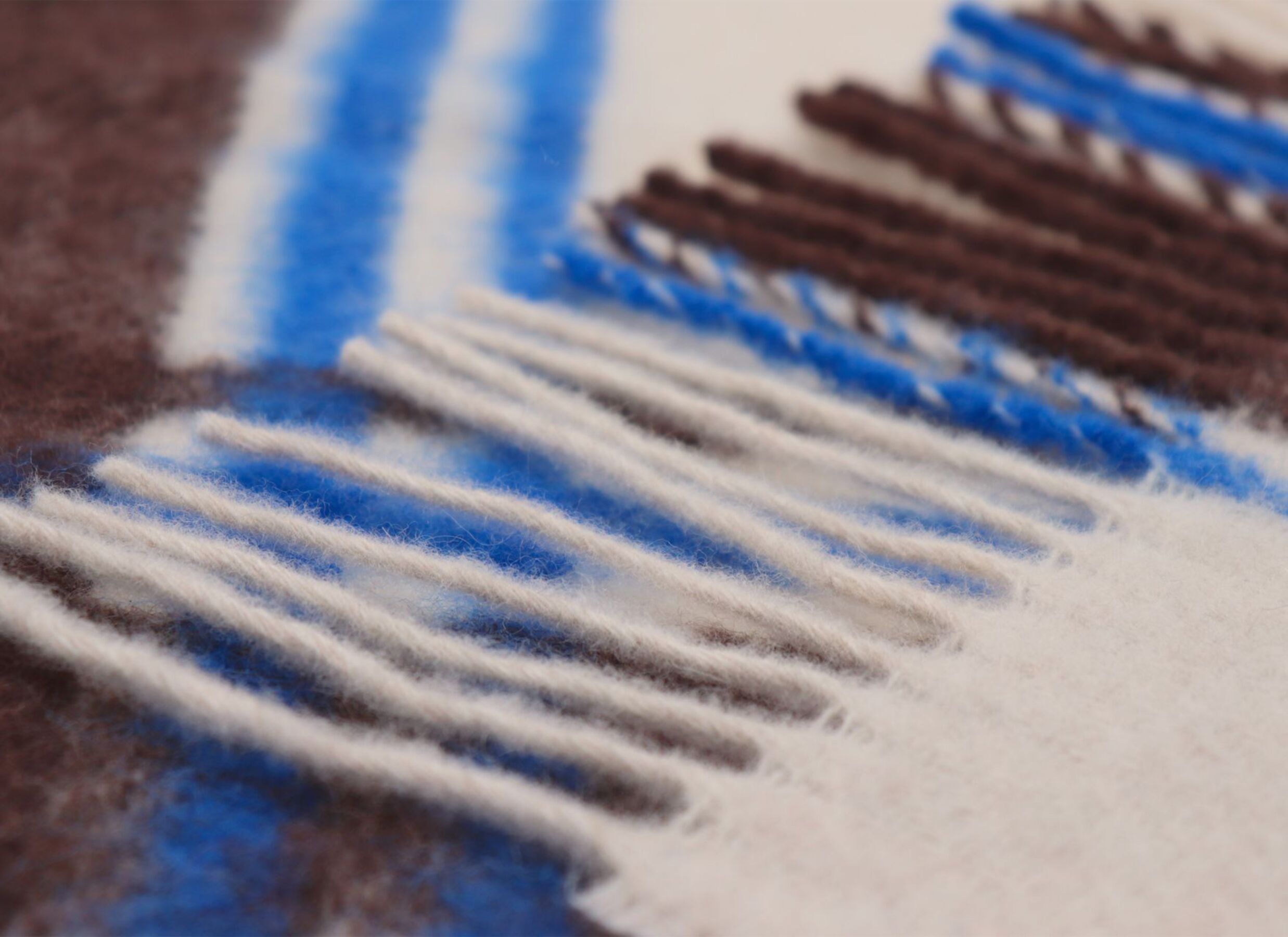 Detailfoto - Plaid Arctic Check 130x170cm - alpacawol & katoen - multicolor