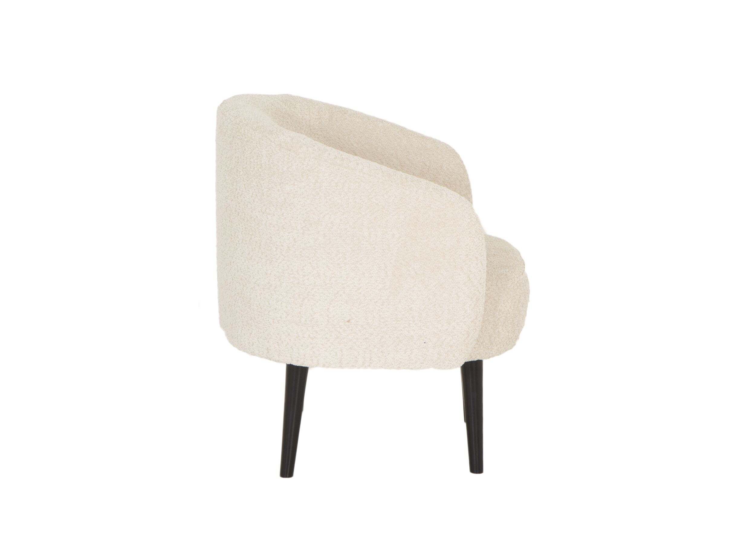Fauteuil Coffee 76x74x75cm - tissu - beige