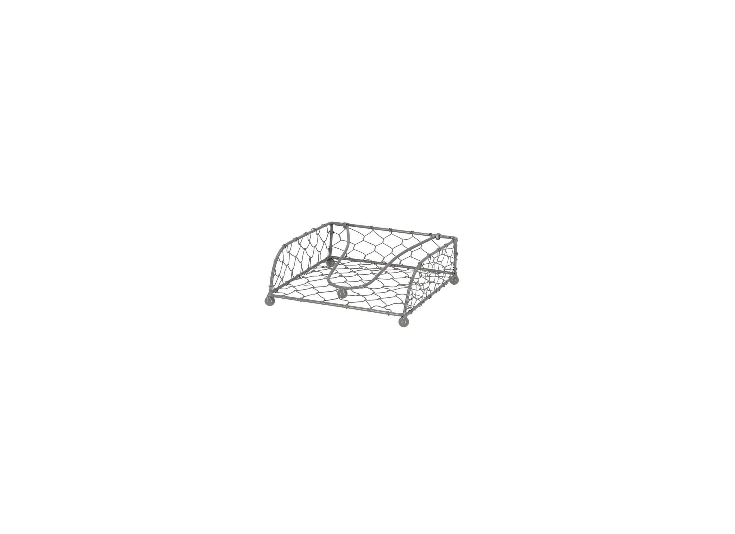 Plus Important - Porte-serviettes 18,8x18,6cm métal gris
