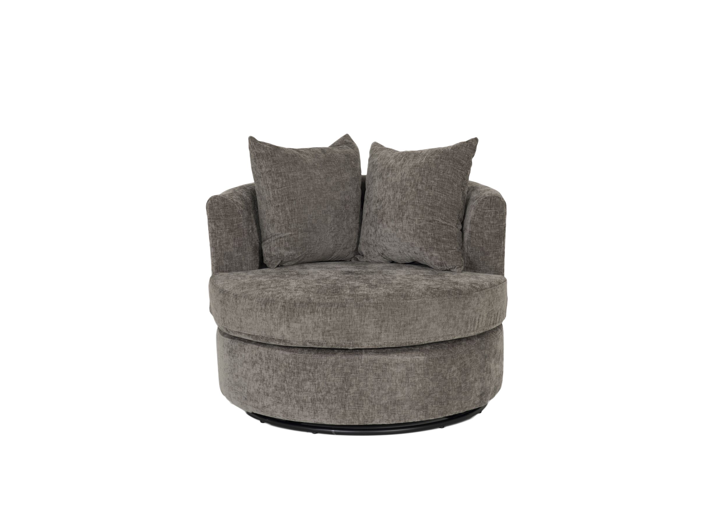 Overzichtsfoto - Draaifauteuil Dynamo 93,5x88x84cm - stof - donkergrijs