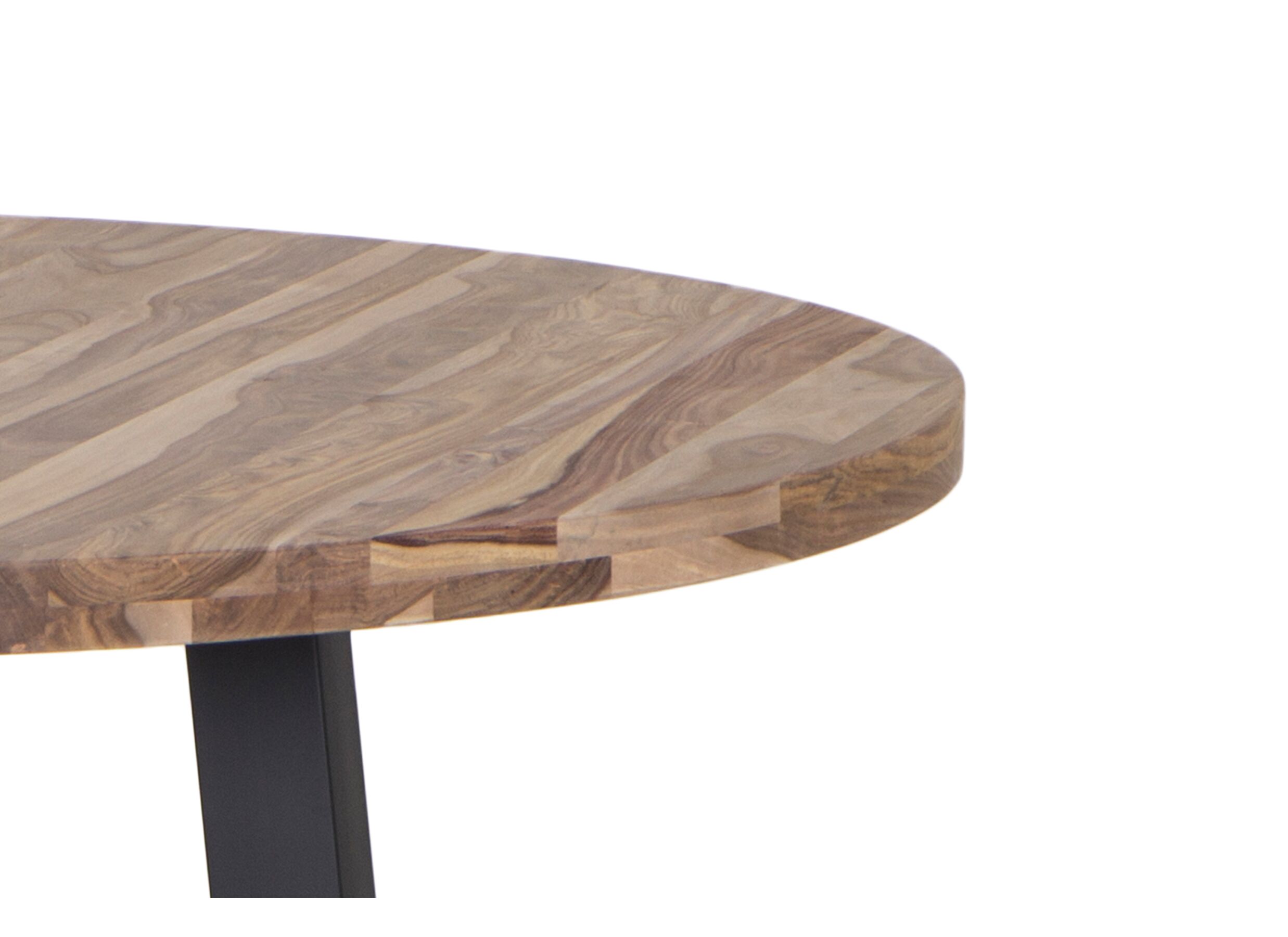 Ronde tafel Corniche Ø140cm - sheesham massief - naturel