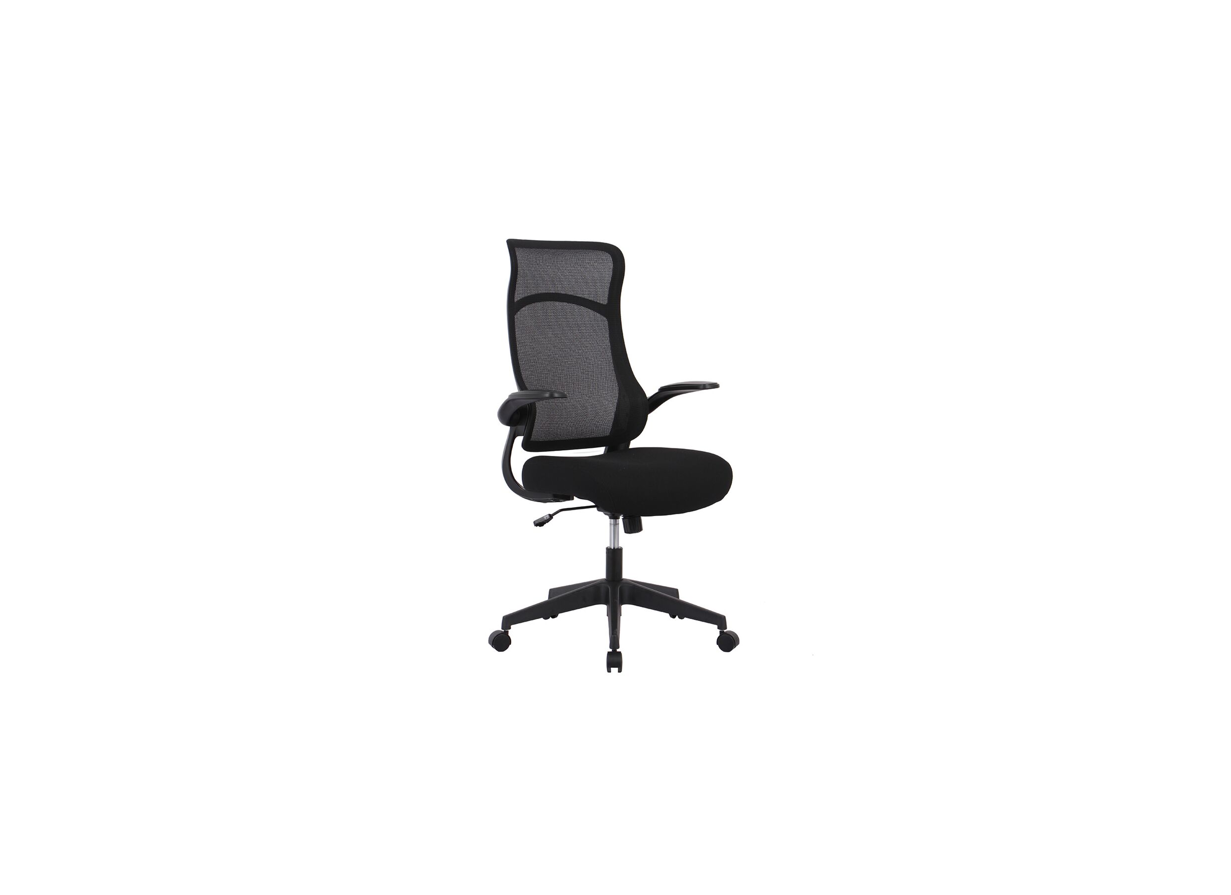 Chaise de bureau Flash noir - Chaise de bureau Flash 67x63,50x110,50cm - tissu - noir