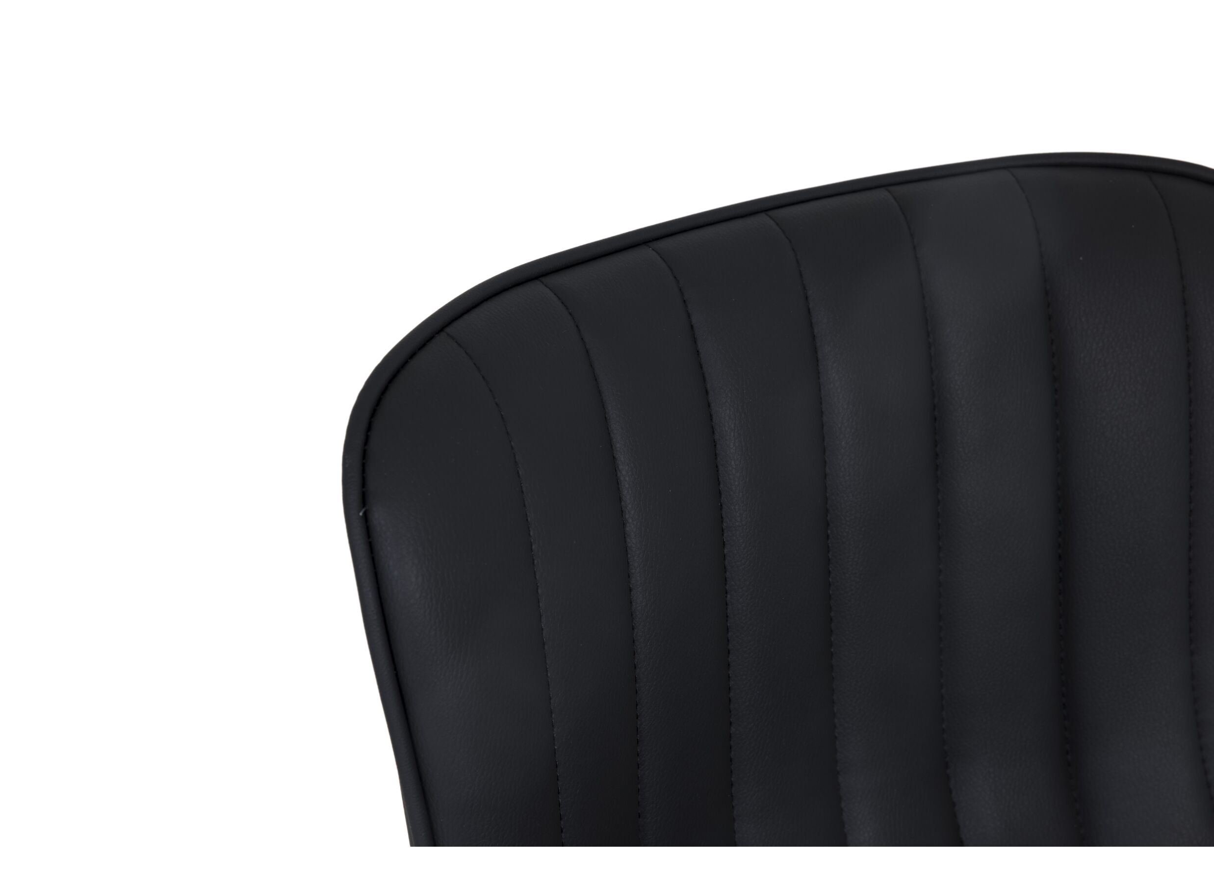 Chaise de bar Gigolo HA58-83cm - similicuir - noir