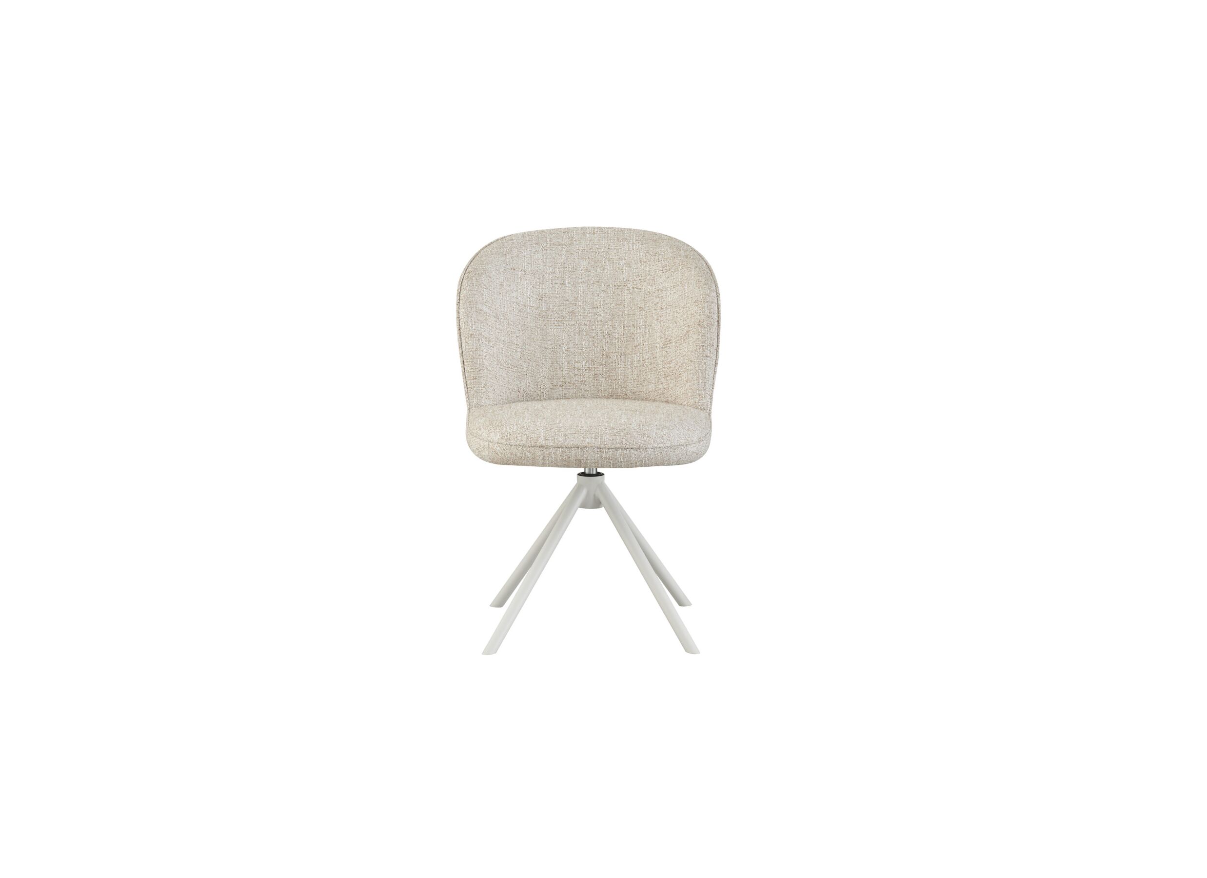 Overzichtsfoto - Draaistoel Kappa 55x49x85cm - stof - beige