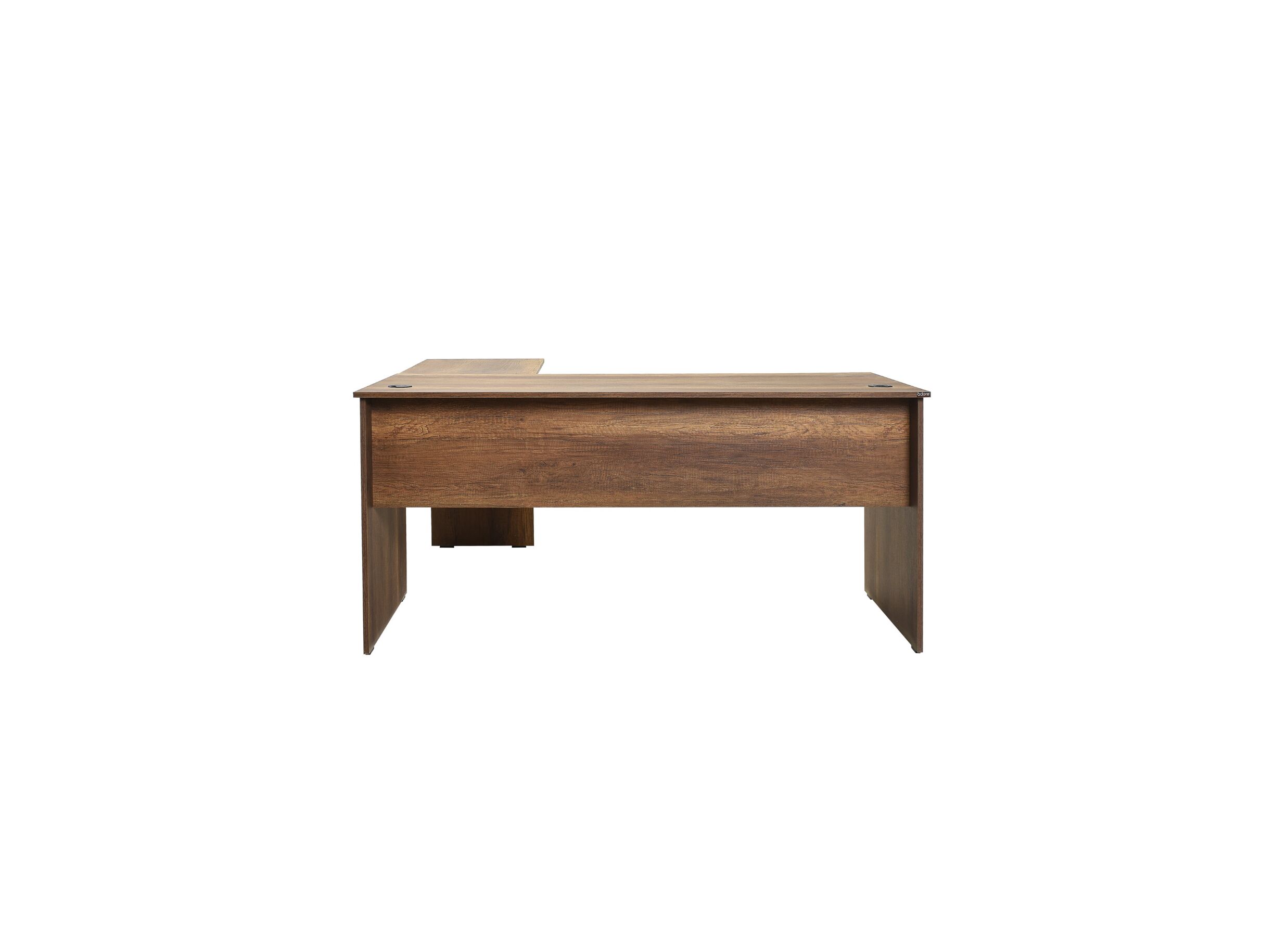Hoekbureau Meradi 160x144cm - melamine - oslo walnut