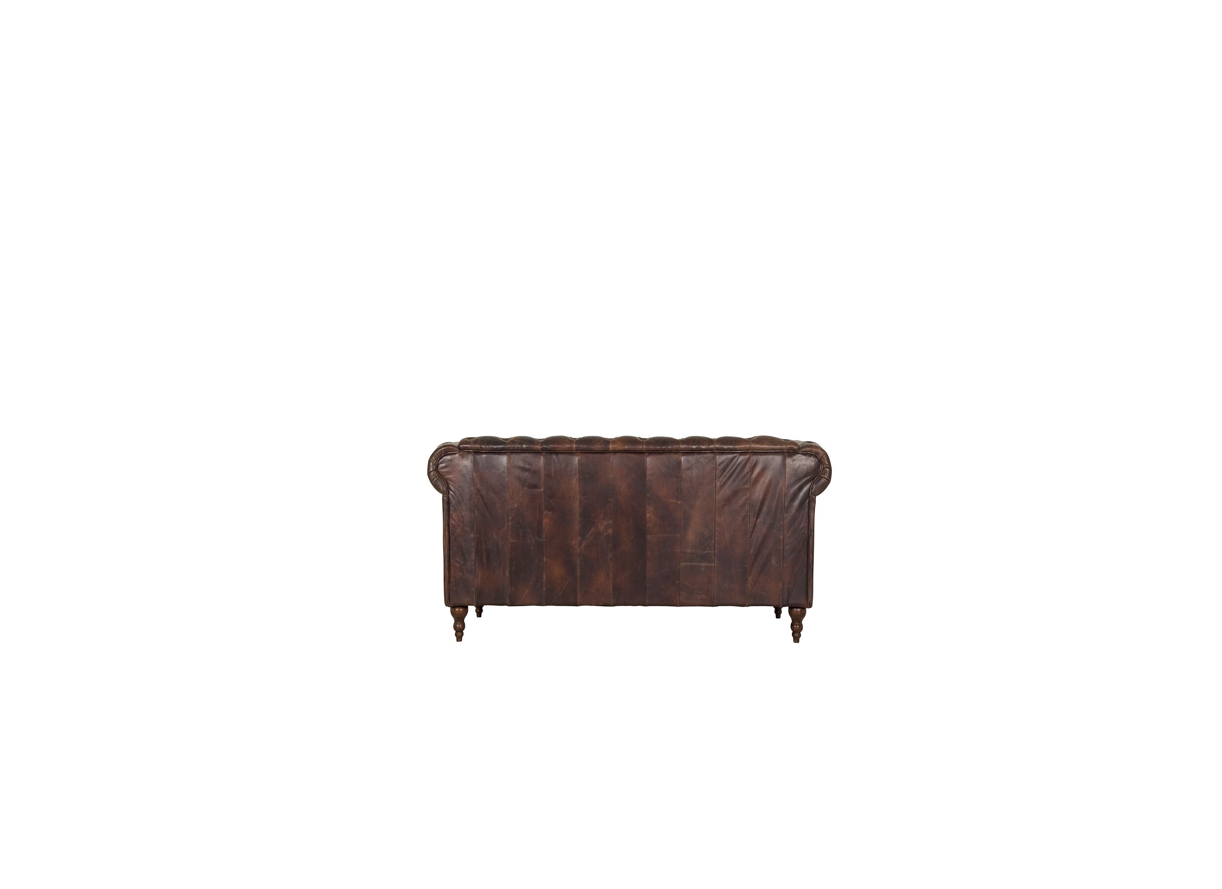 Detail - Chesterfield Stanley 1 place cuir marron