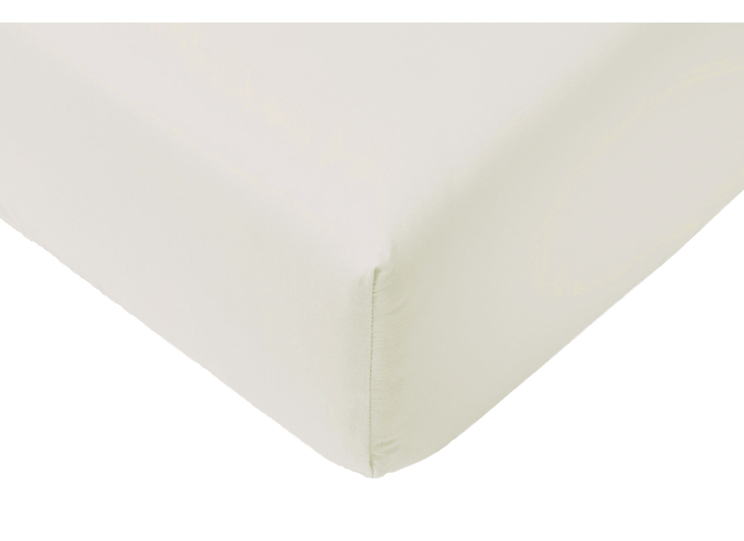 Plus Important - Drap-housse Lauren 180x200cm - jersey coton - blanc cassé