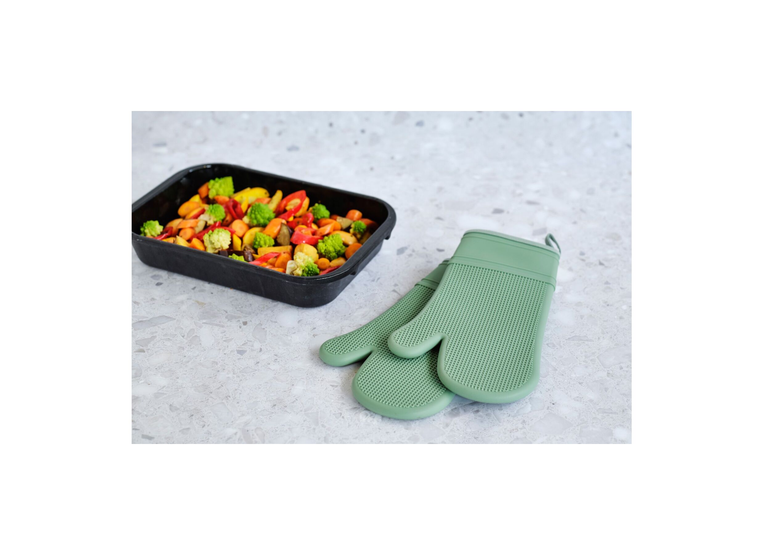 Foto ambiance - Gant isolant 29x16,5 - silicone - vert