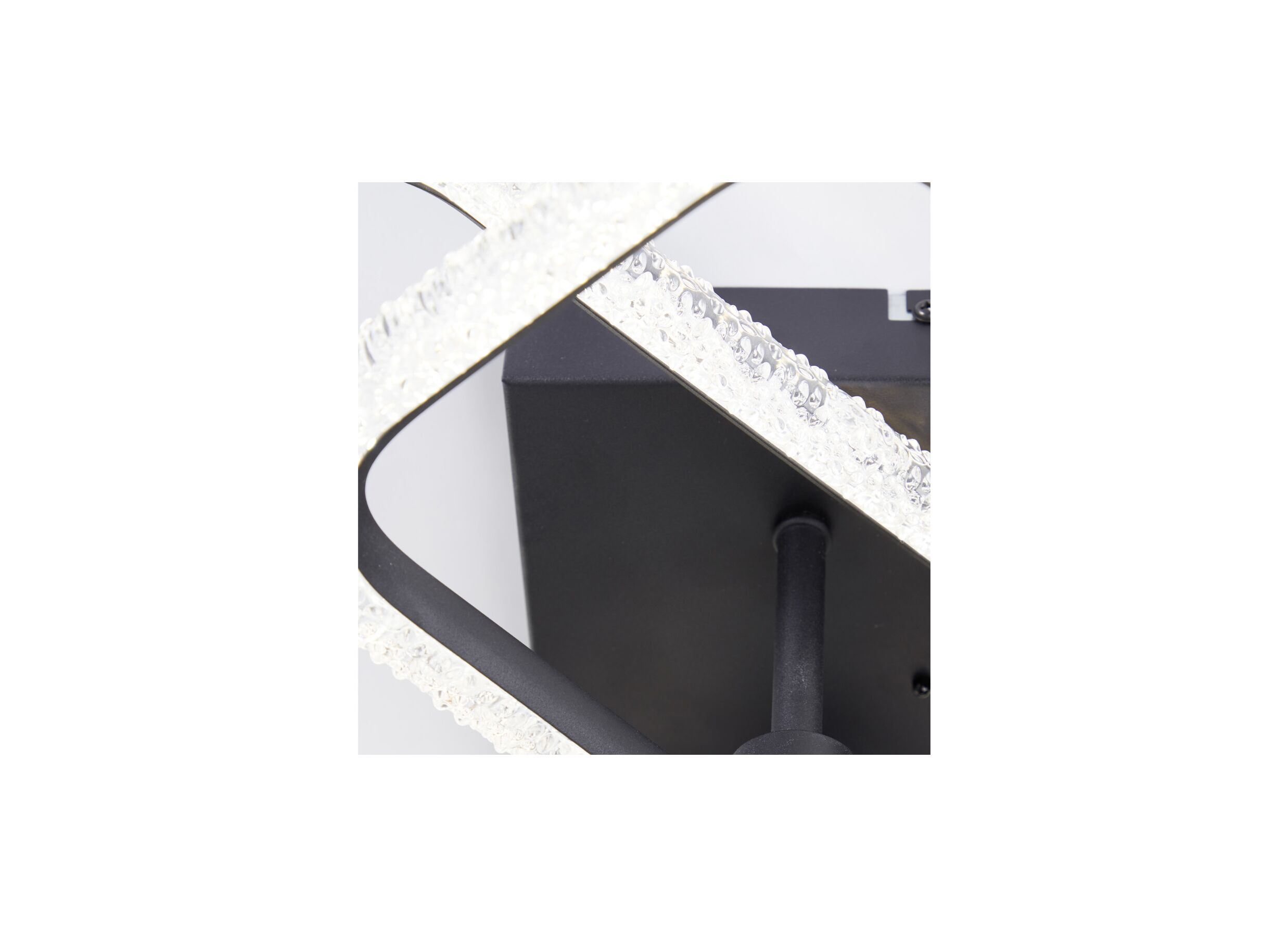 Detailfoto - Plafondlamp Aydin 58,8x46,2cm - aluminium/kunststof - zwart