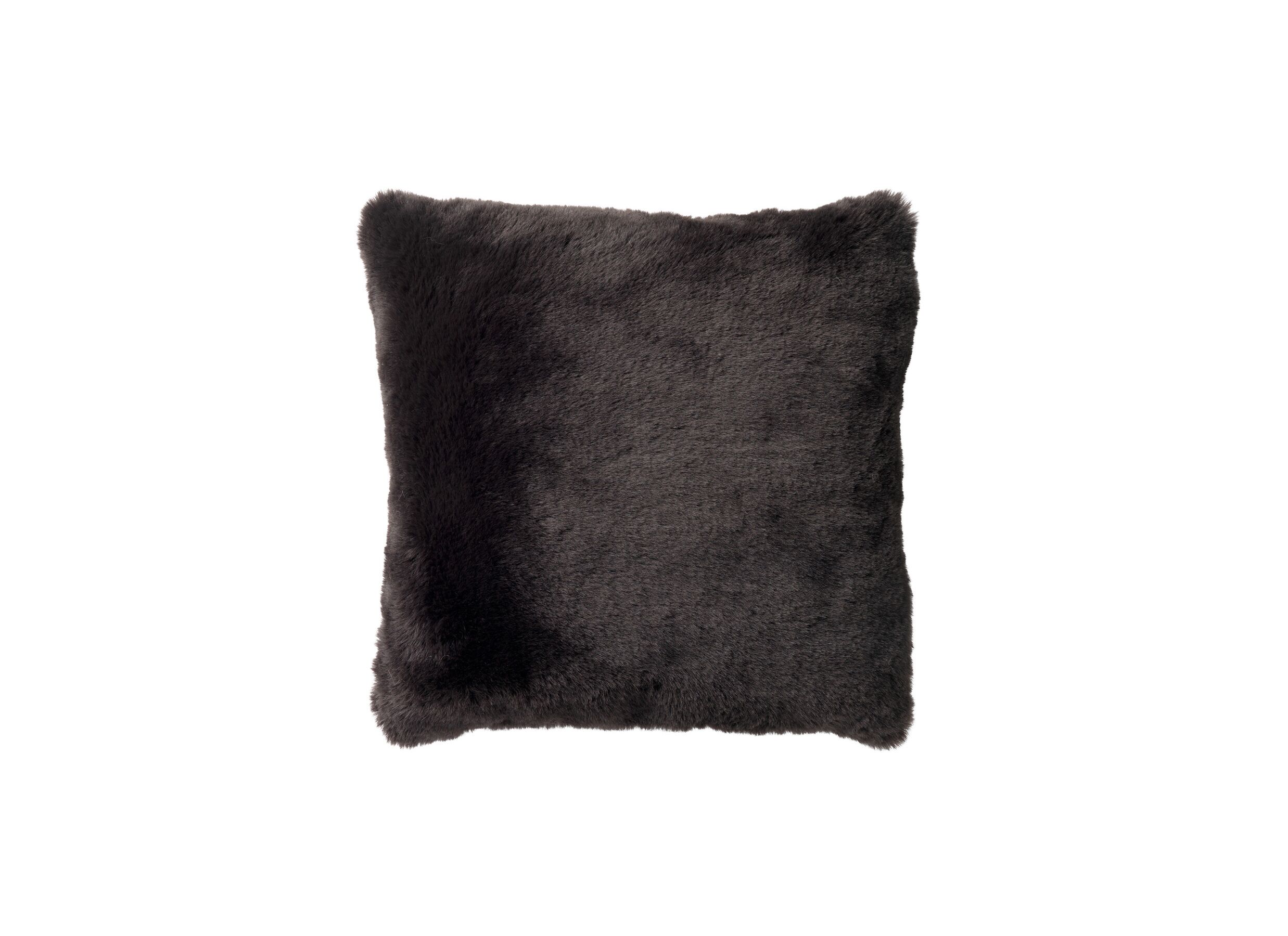Coussin Zaya 60x60cm noir - Coussin Zaya 60x60cm - tissu - noir