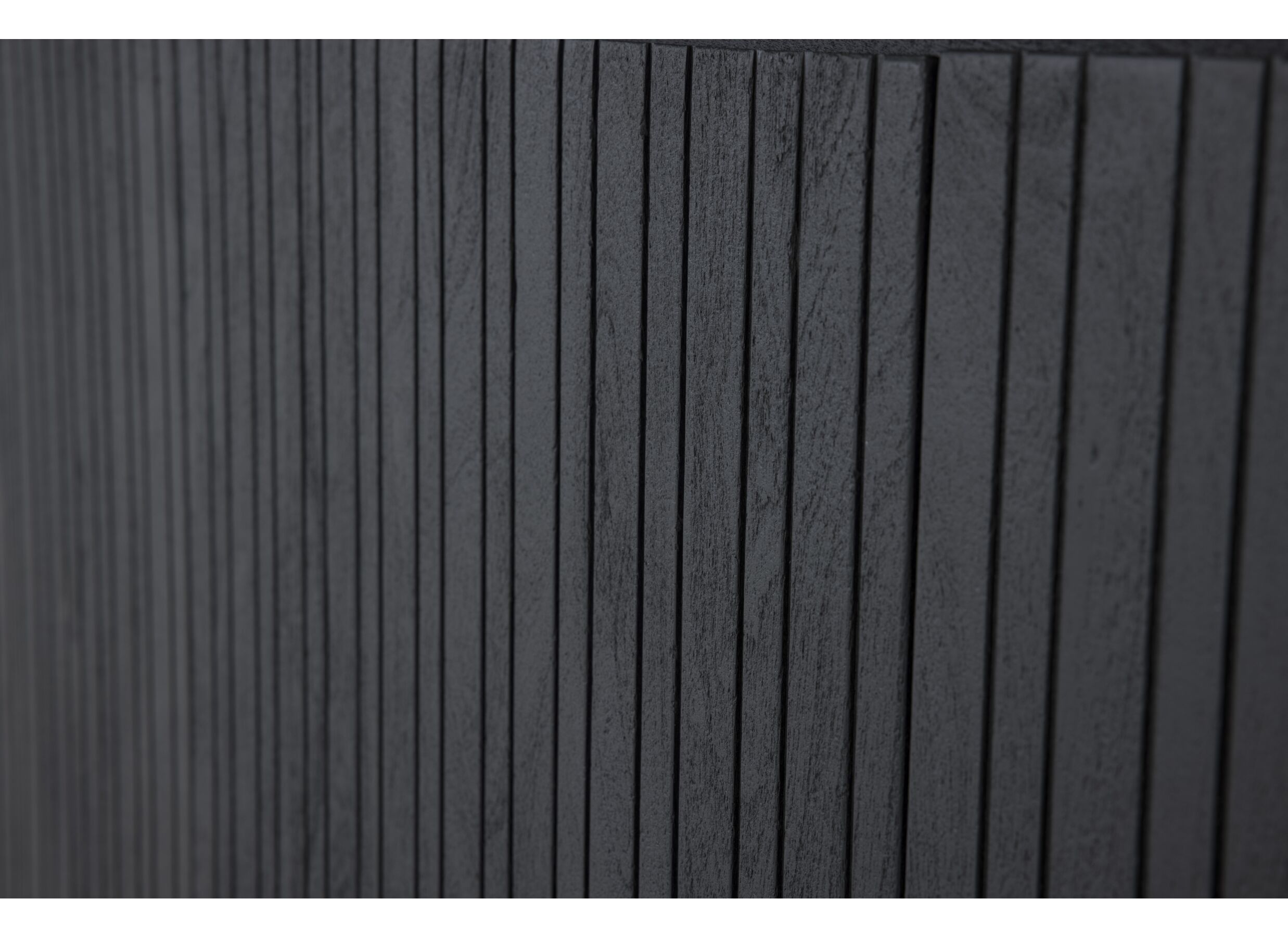 Buffet Aquilano 225cm - acacia massif - noir