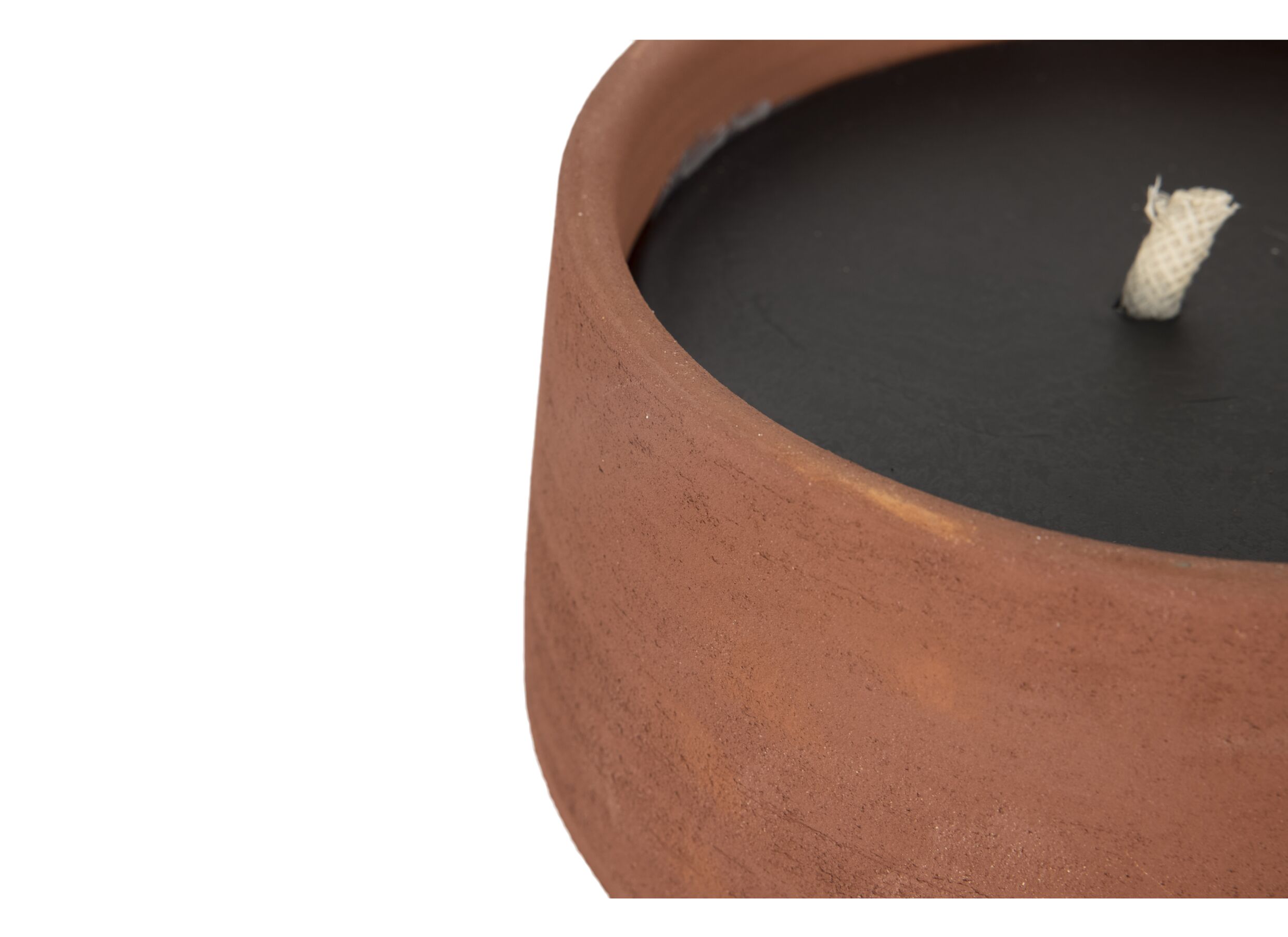 Detailfoto - Geurkaars Outdoor lavendel Ø23x12cm - terracotta - rood