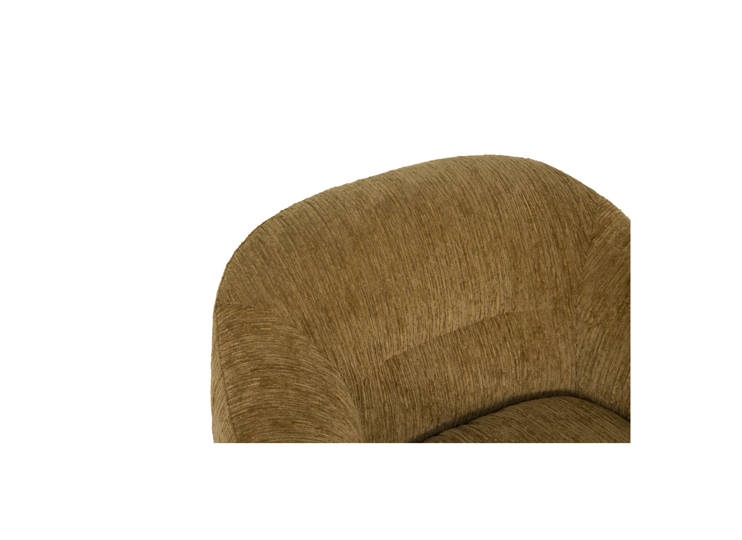 Detailfoto - Fauteuil Berlin 87x84x76cm - stof - pompoen