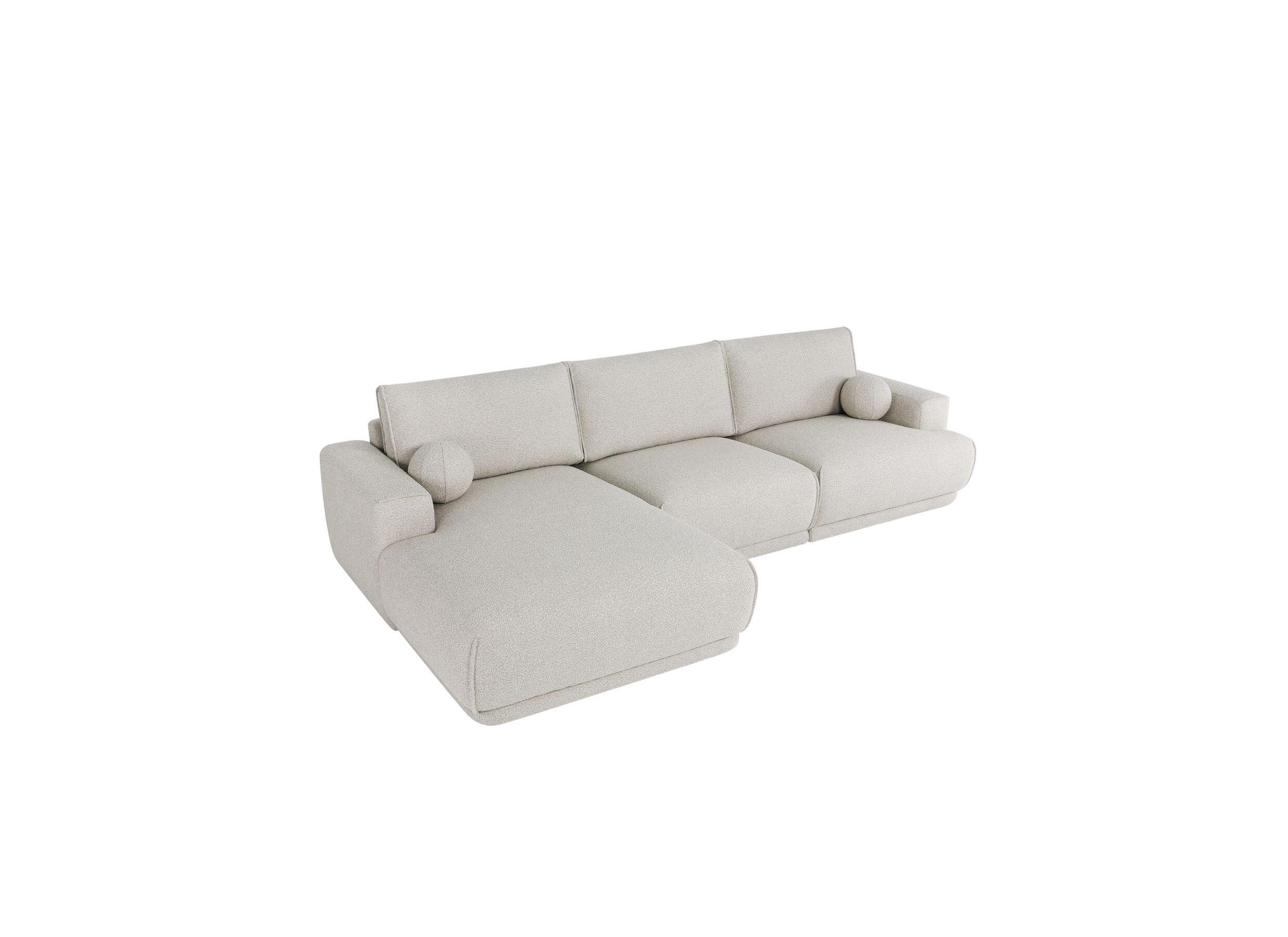 Aperçu - Canapé d'angle Ramusio tissu beige