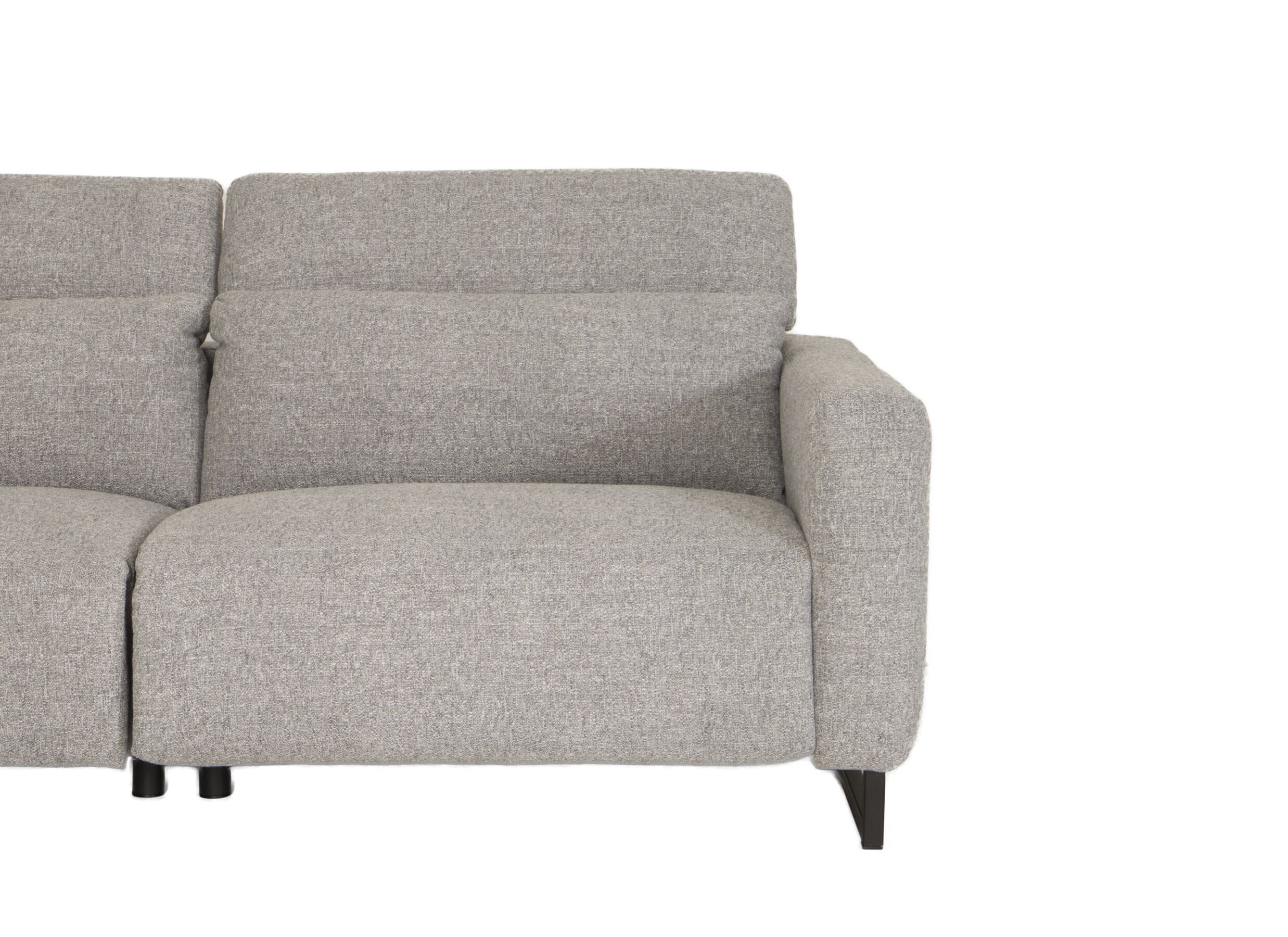 Detailfoto - Hoeksalon Lexus 327x189cm - stof - grijs met relax