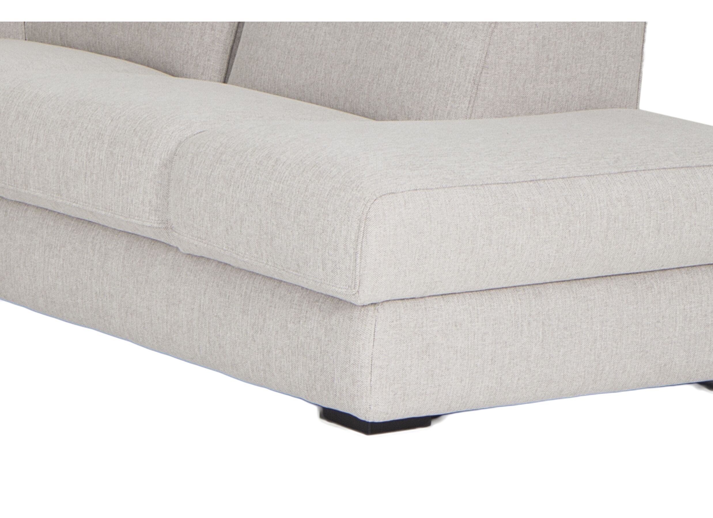 Hoeksalon Dreamer 305x260cm - stof - wit met relax